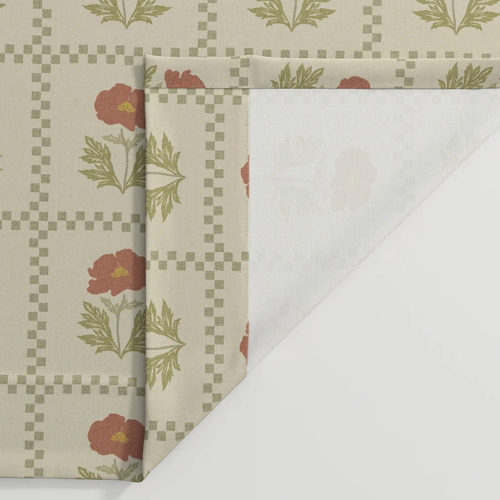 Sabrina Ramkhelawan Canyon Grove Cotton Print Drapery Pleated - Image 21