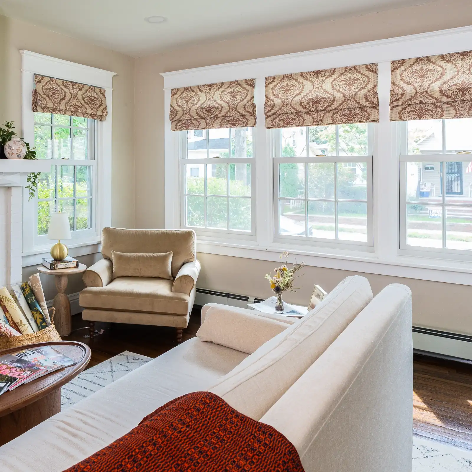 Sabrina Ramkhelawan Canyon Grove Cotton Roman Shade Cordless - Image 3
