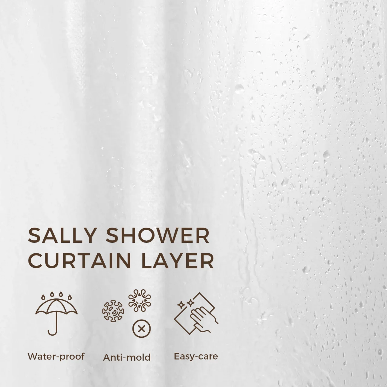 Custom Luxury Bathroom Curtains with Waterproof Layer - Image 12
