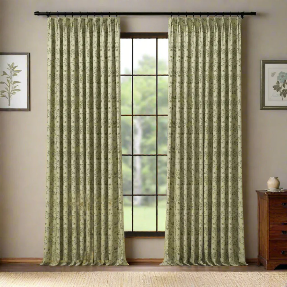 Sara Le Print Linen Drapery Pleated - Image 100