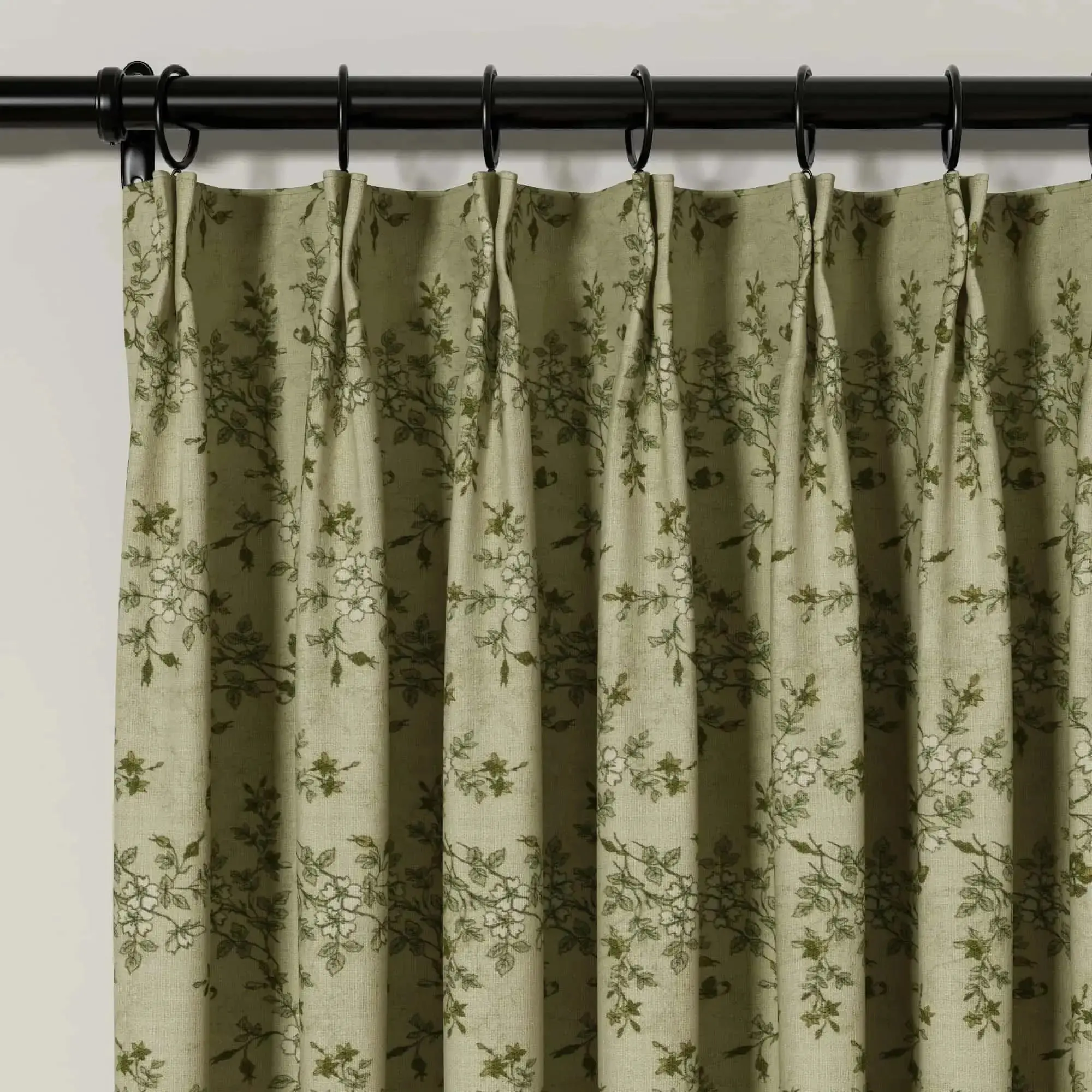 Sara Le Print Linen Drapery Pleated - Image 122