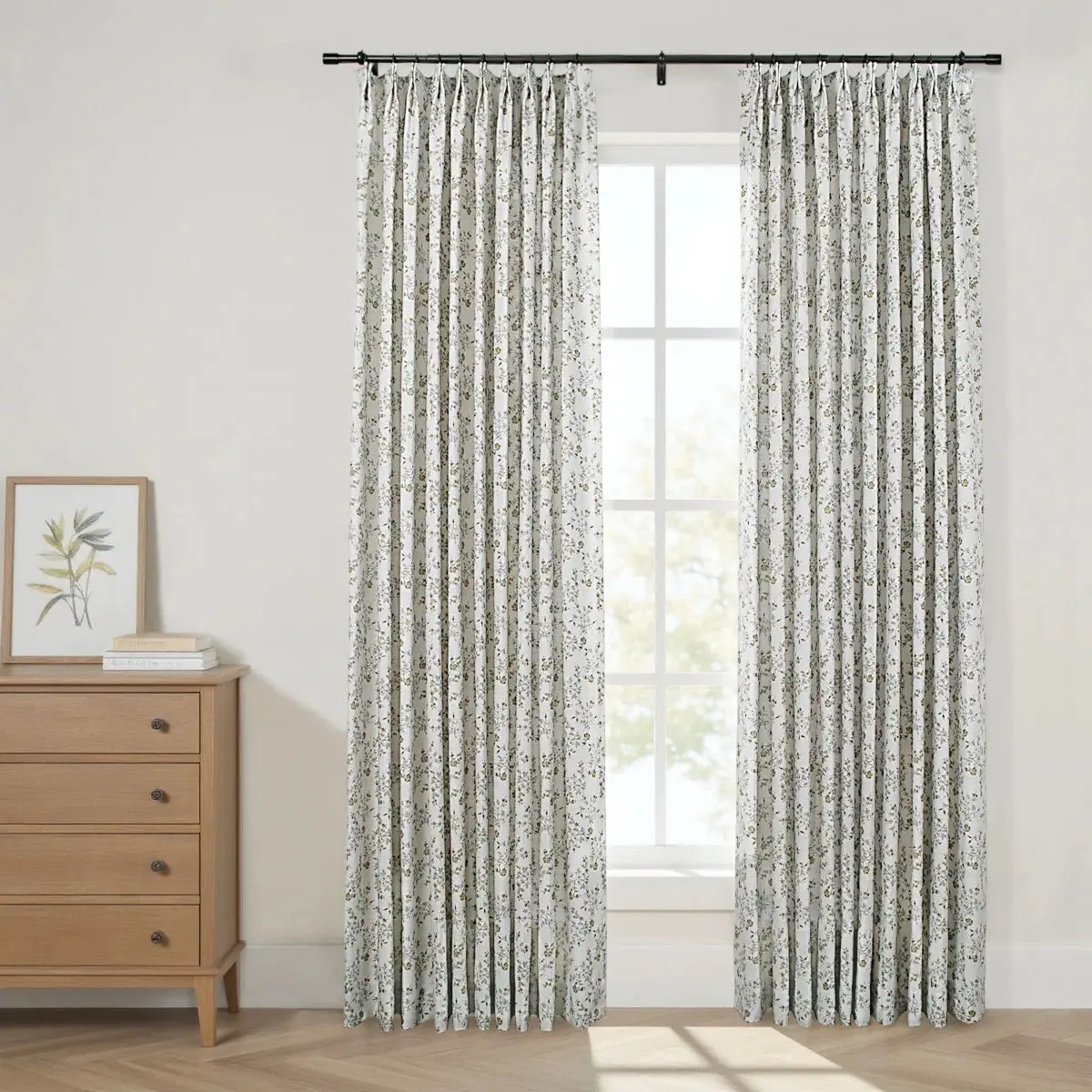 Sara Le Print Linen Drapery Pleated - Image 126