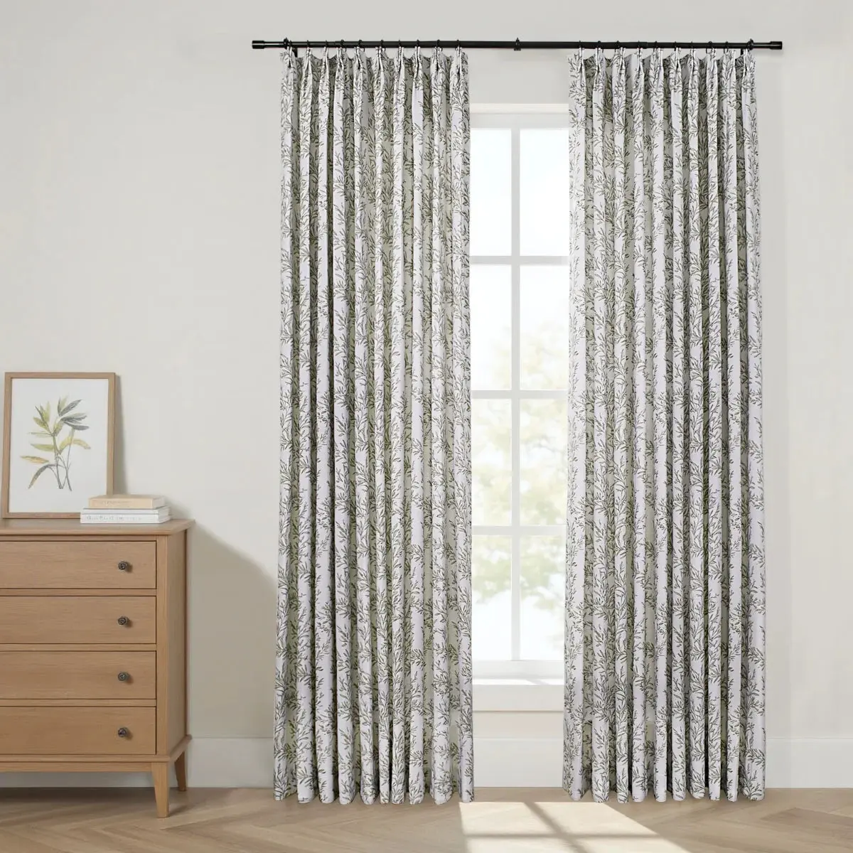 Sara Le Print Linen Drapery Pleated - Image 132