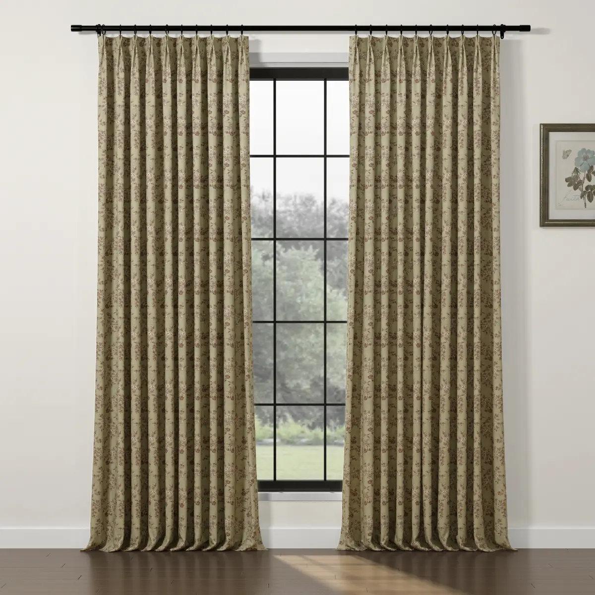 Sara Le Print Linen Drapery Pleated - Image 73