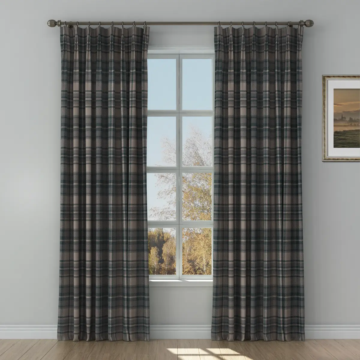 Sara Le Print Linen Drapery Pleated - Image 85