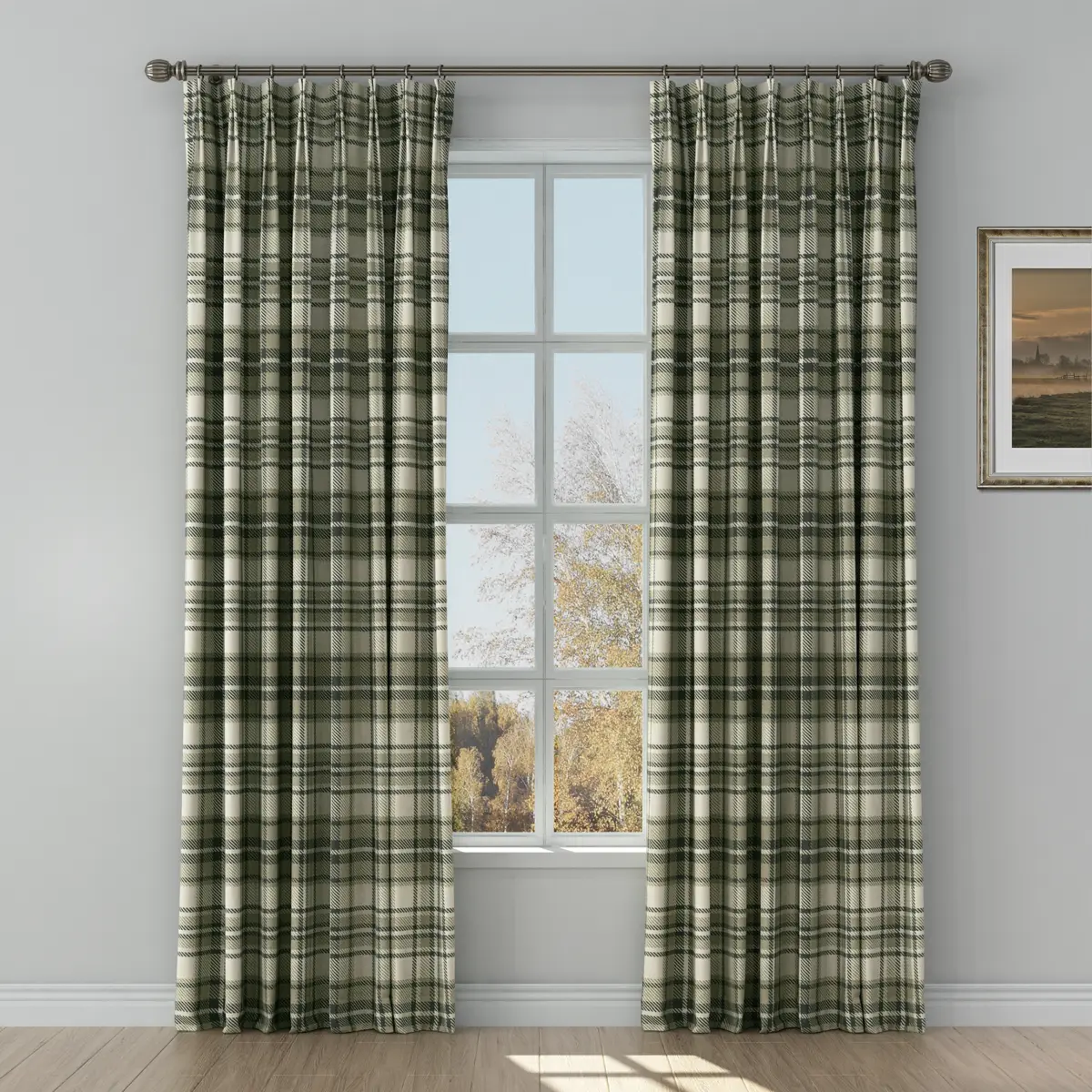 Sara Le Print Linen Drapery Pleated - Image 86