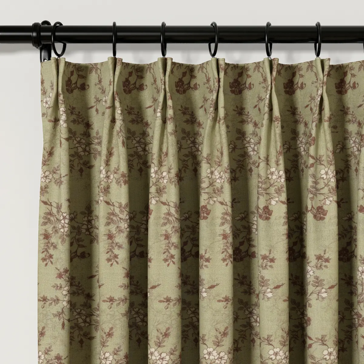 Sara Le Print Linen Drapery Pleated - Image 96