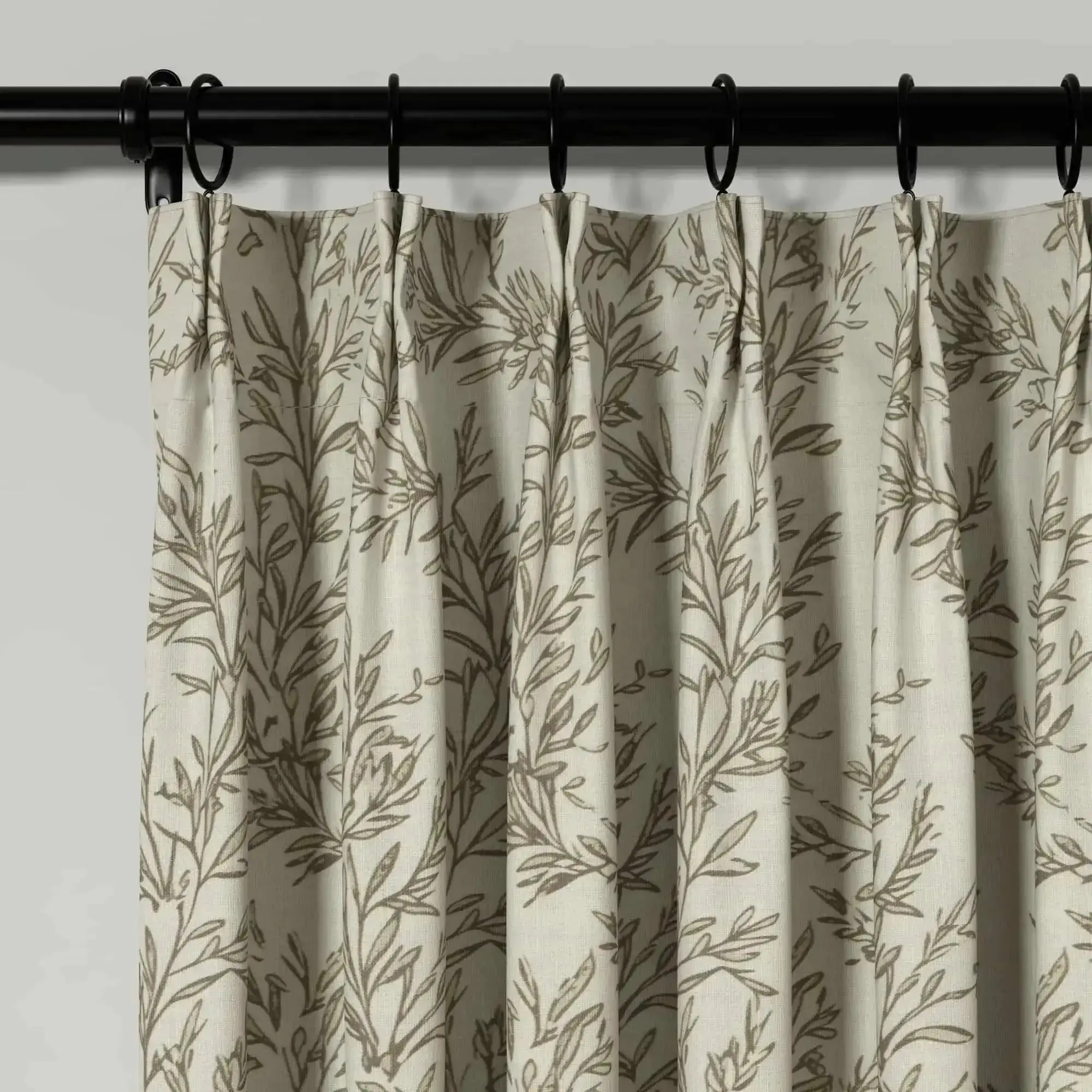 Sara Le Print Linen Drapery Pleated - Image 123