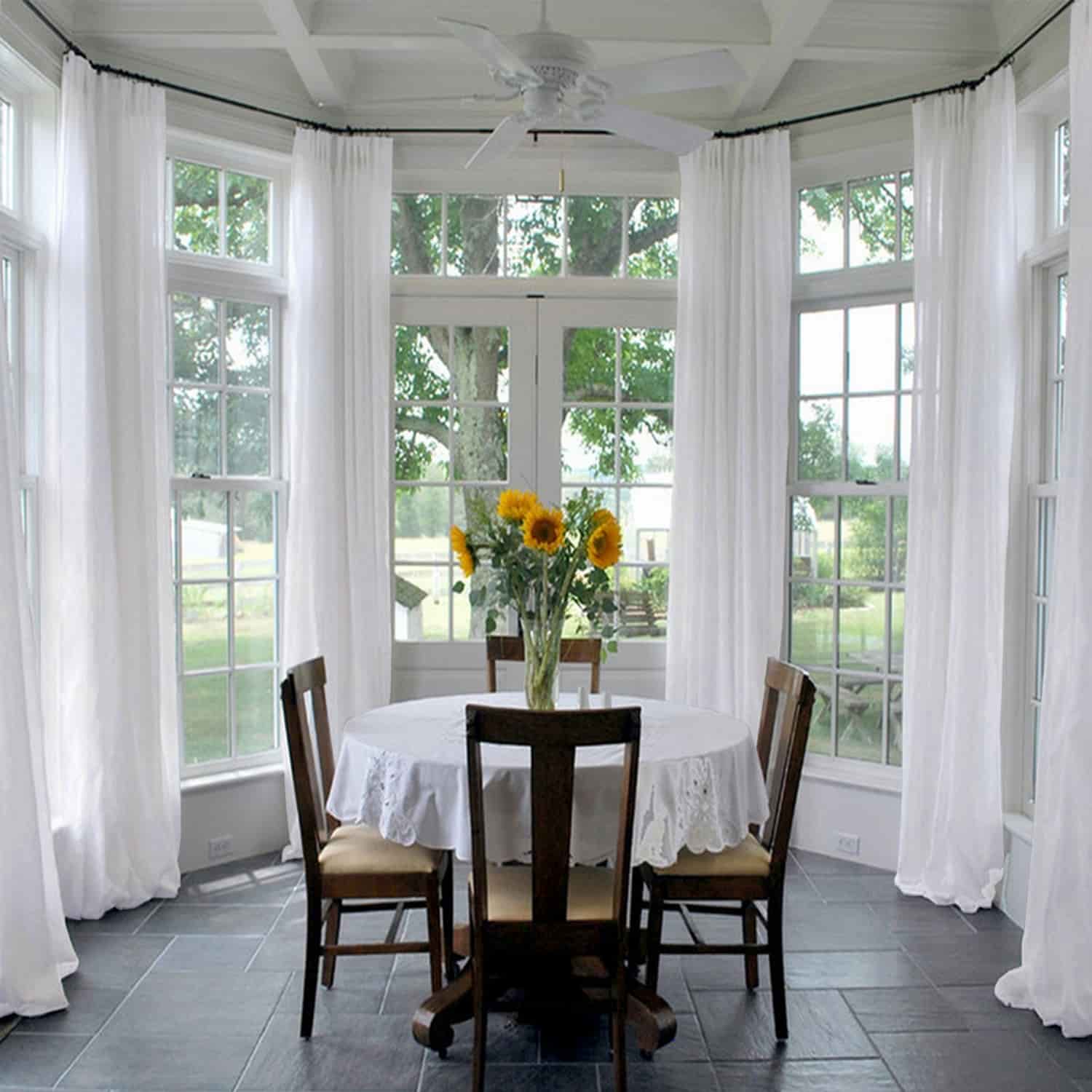 Scandina Solid Voile Sheer Curtain Soft Top - Image 5