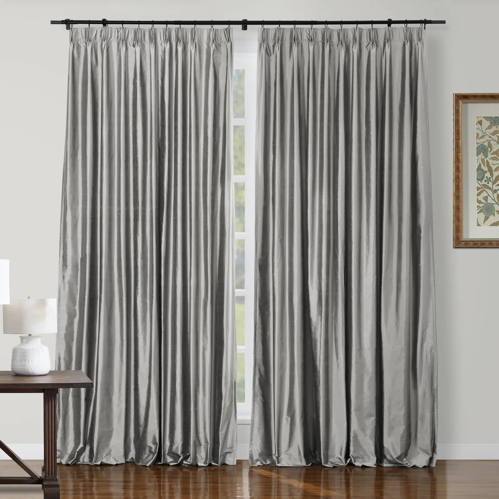 Selman Dupioni Silk Drapery Pleated - Image 11
