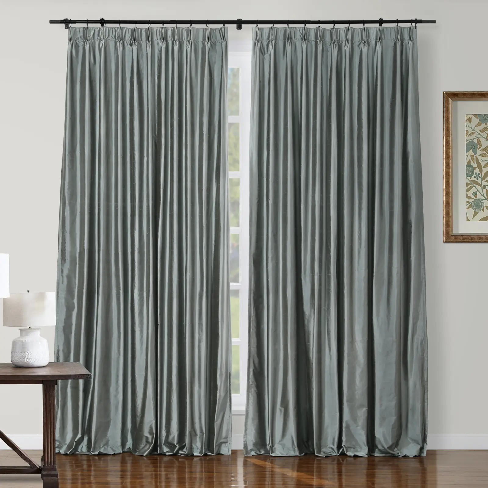 Selman Dupioni Silk Drapery Pleated - Image 42