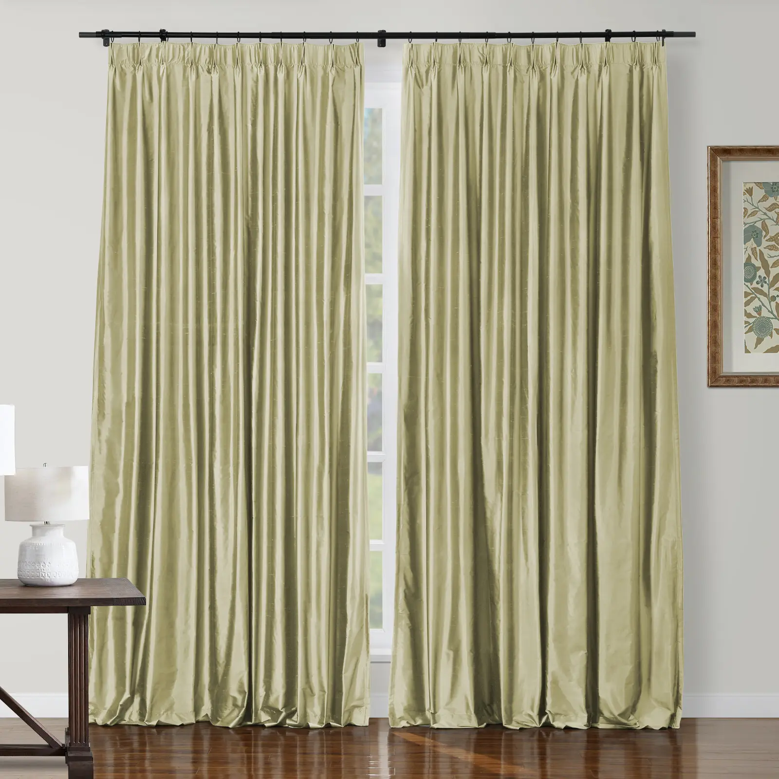 Selman Dupioni Silk Drapery Pleated - Image 46