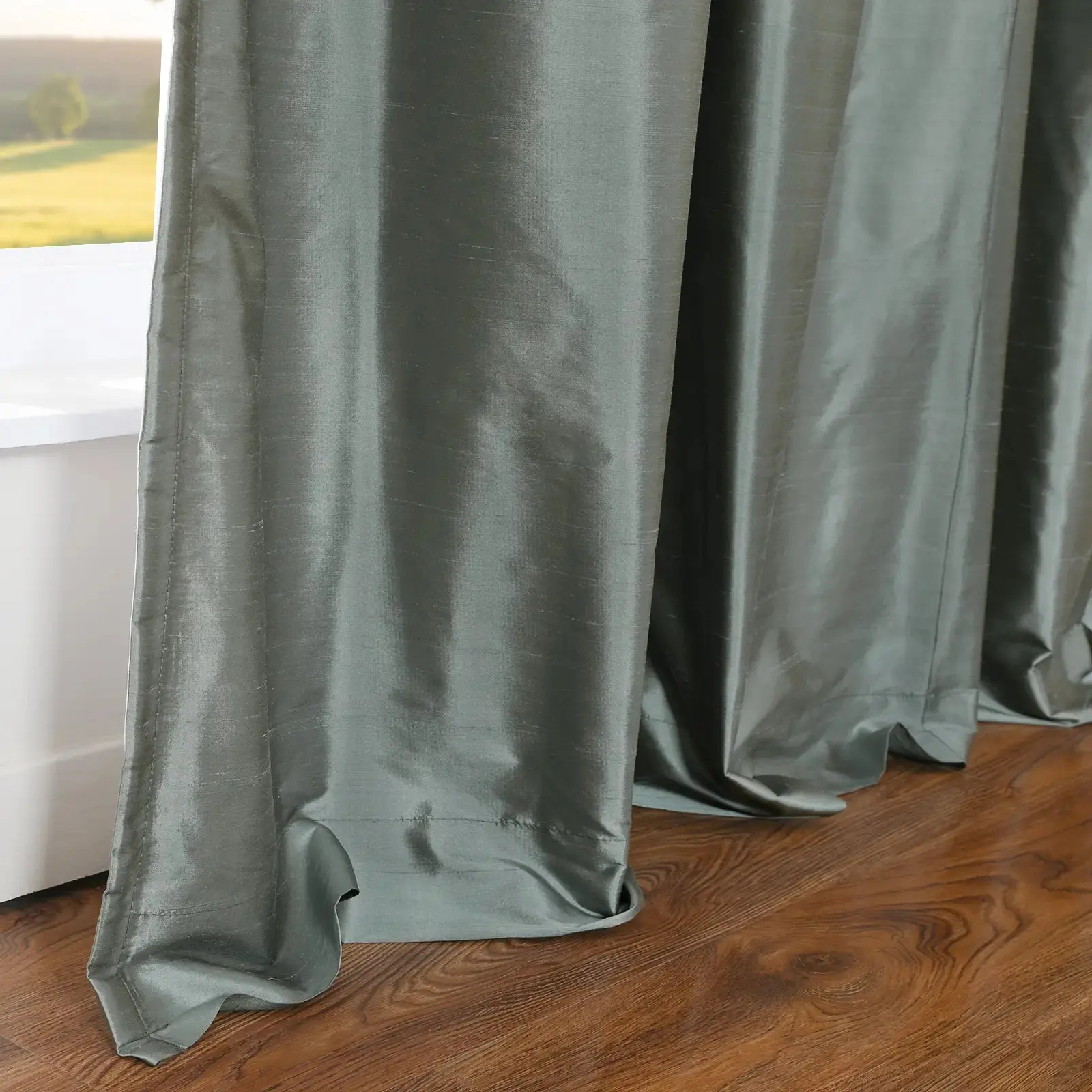 Selman Dupioni Silk Drapery Pleated - Image 78