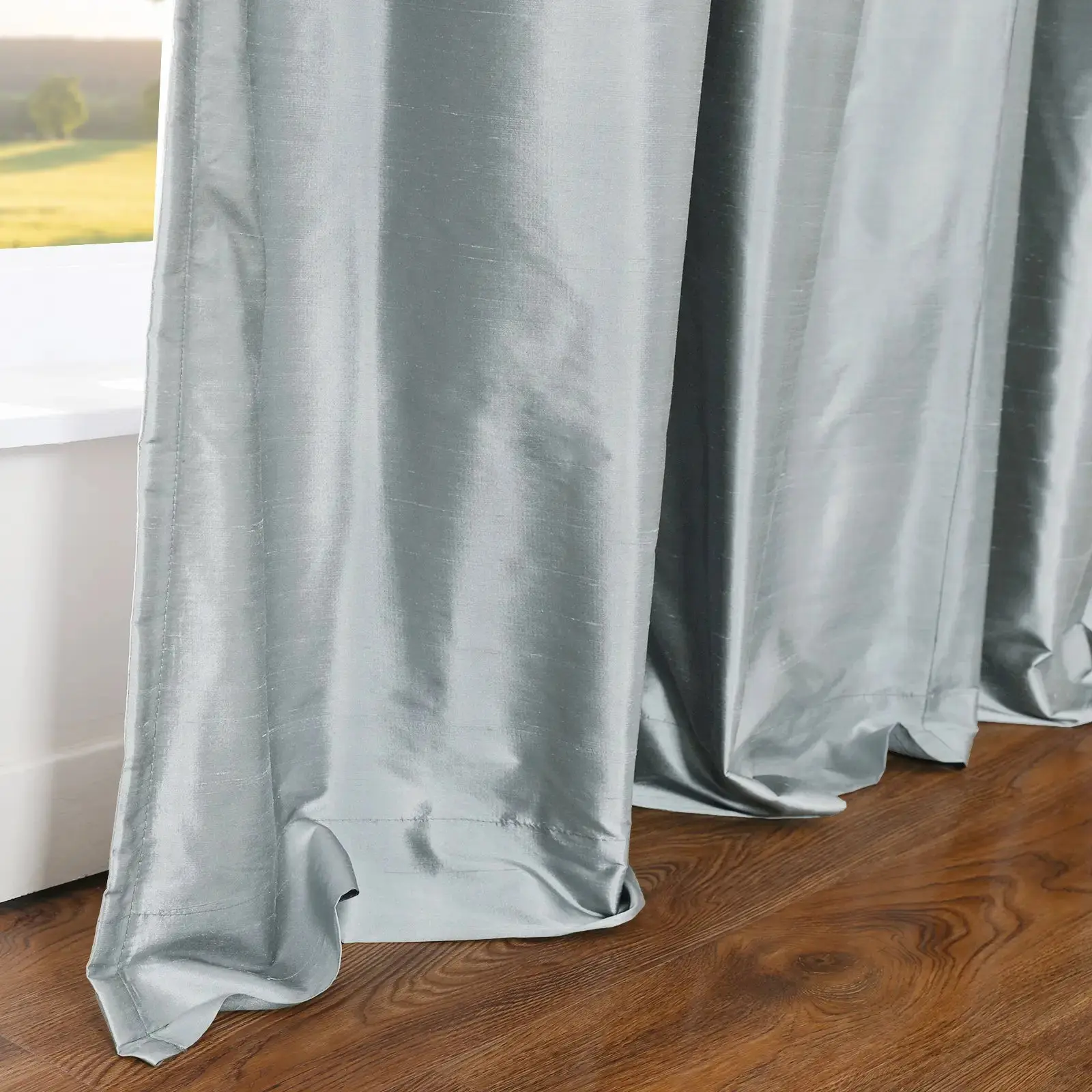 Selman Dupioni Silk Drapery Pleated - Image 82