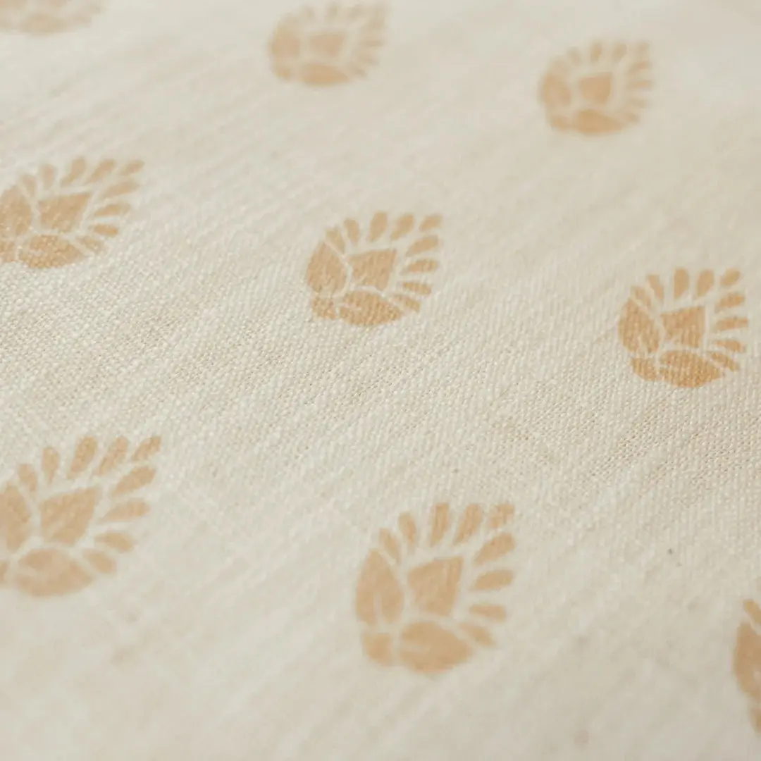 Stefana Silber Print Linen Pleated Cafe Curtains - Image 4