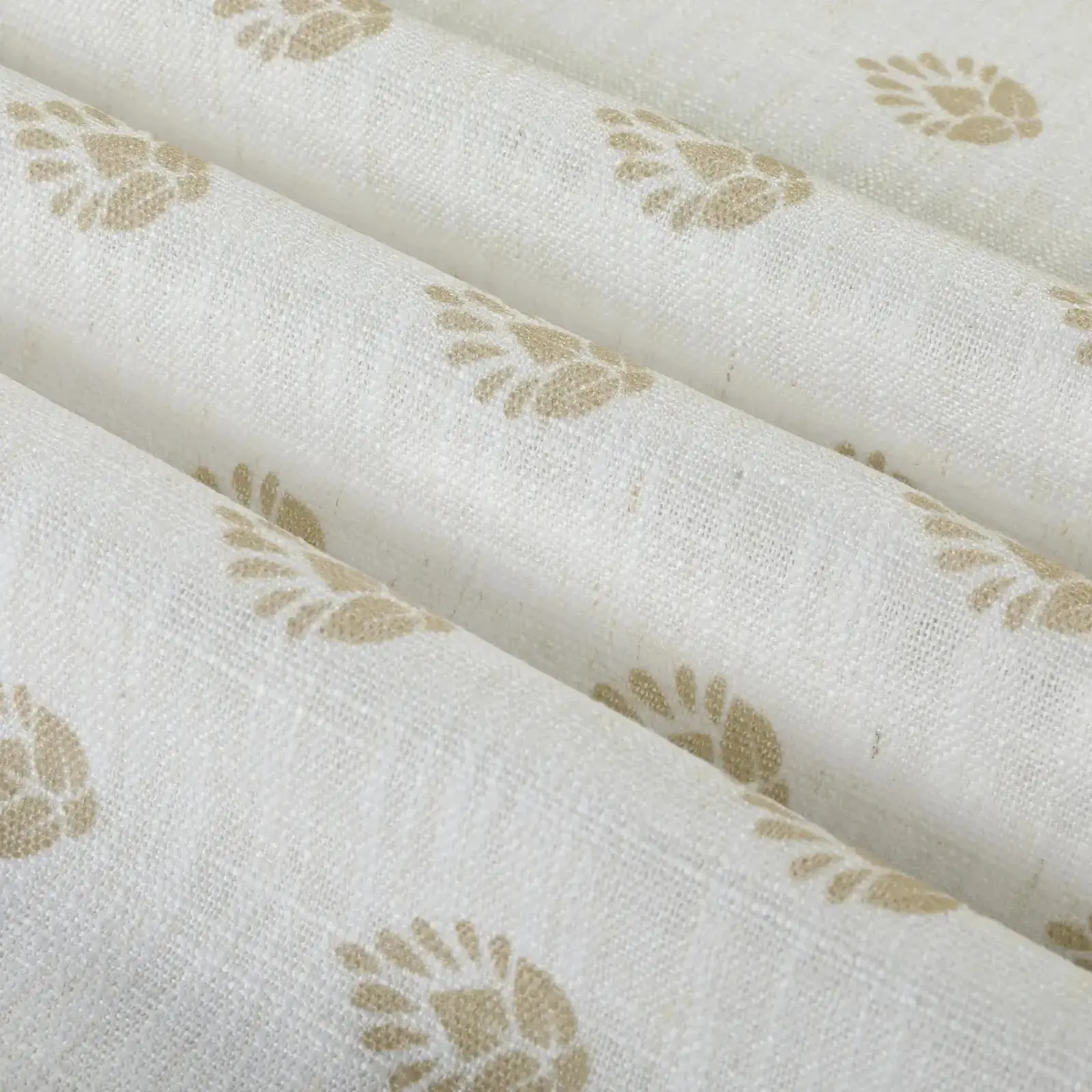 Stefana Silber Print Linen Blend Curtain Drapery Pleated - Image 72