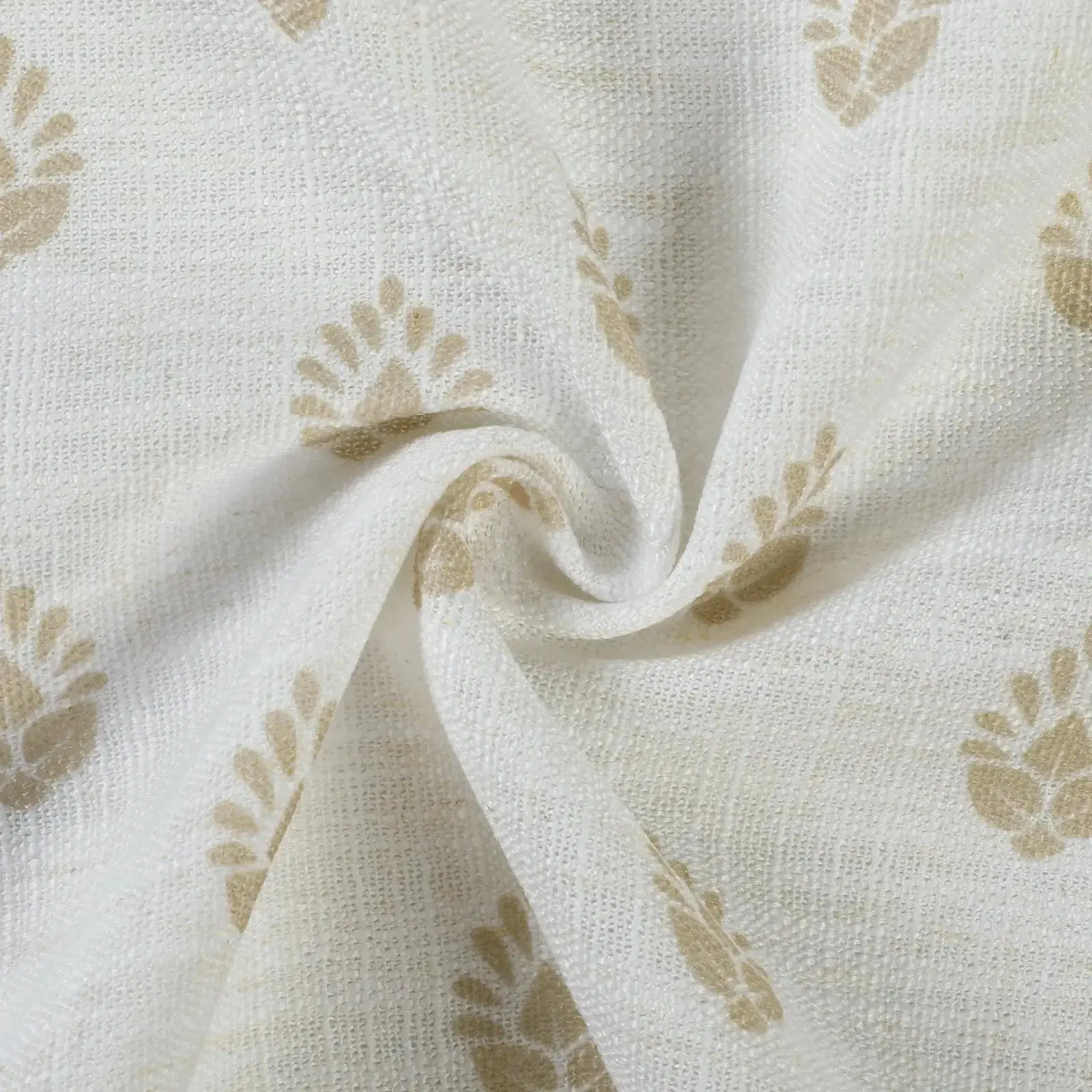 Stefana Silber Print Linen Blend Curtain Drapery Pleated - Image 75