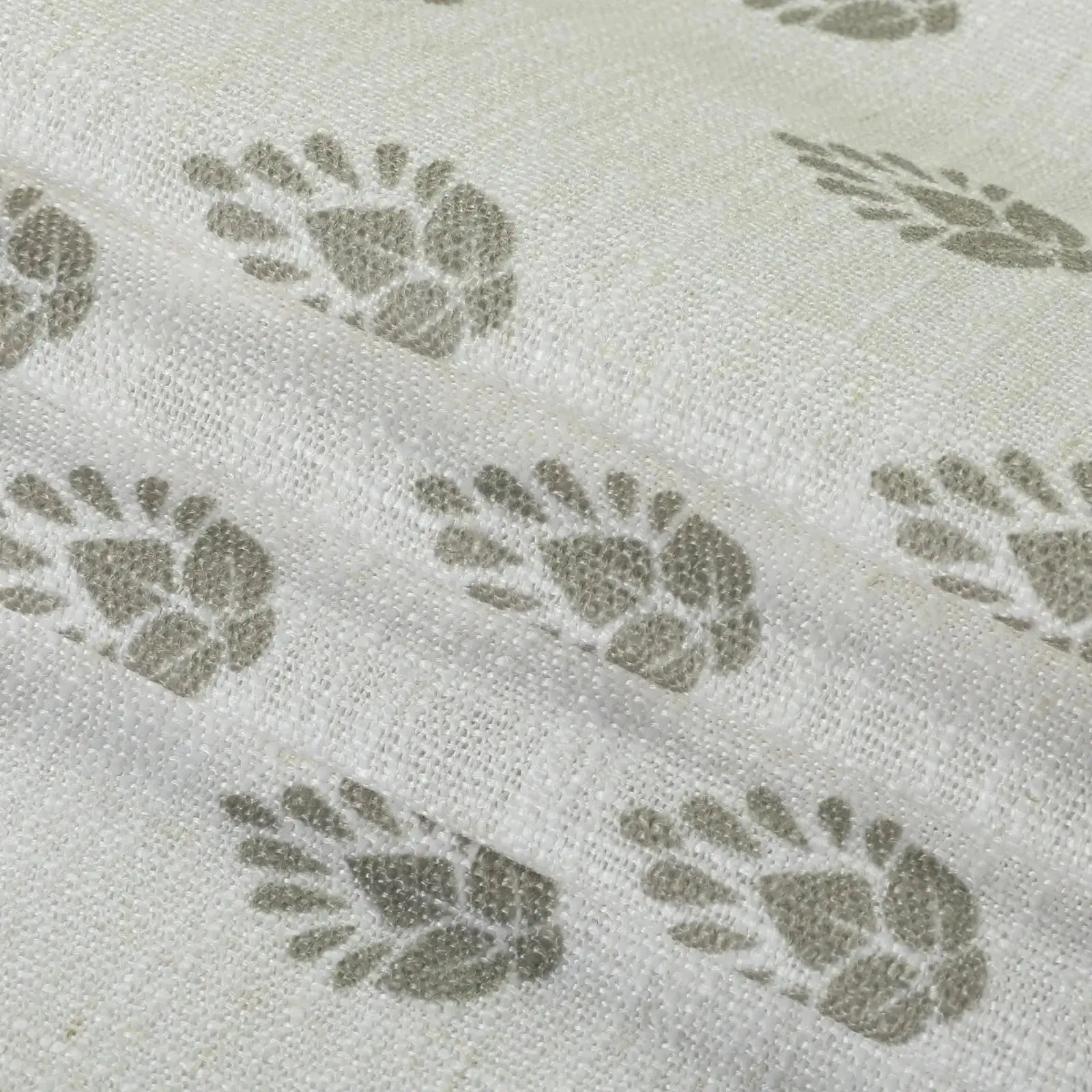 Stefana Silber Print Linen Blend Curtain Drapery Pleated - Image 81