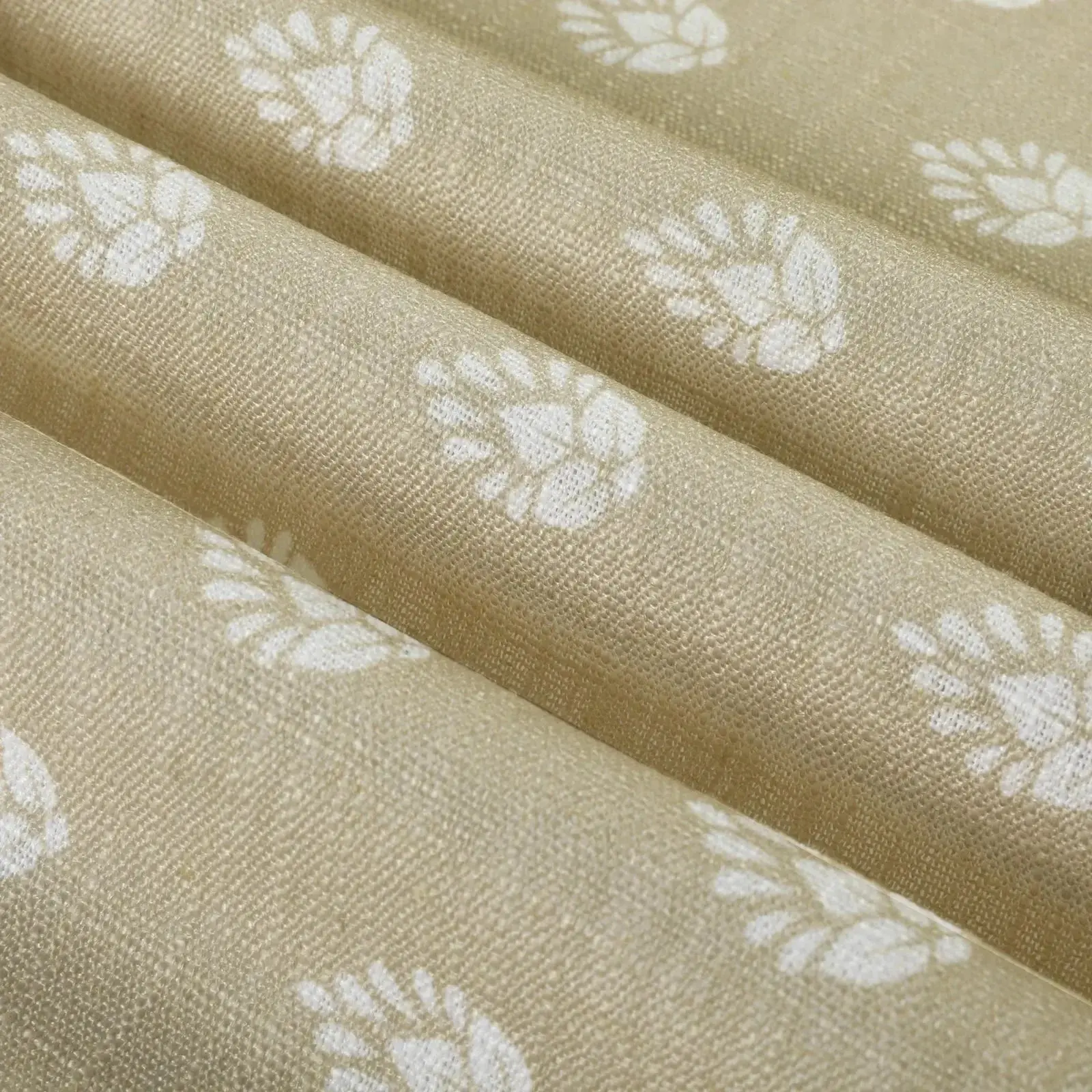 Stefana Silber Print Linen Blend Curtain Drapery Pleated - Image 76