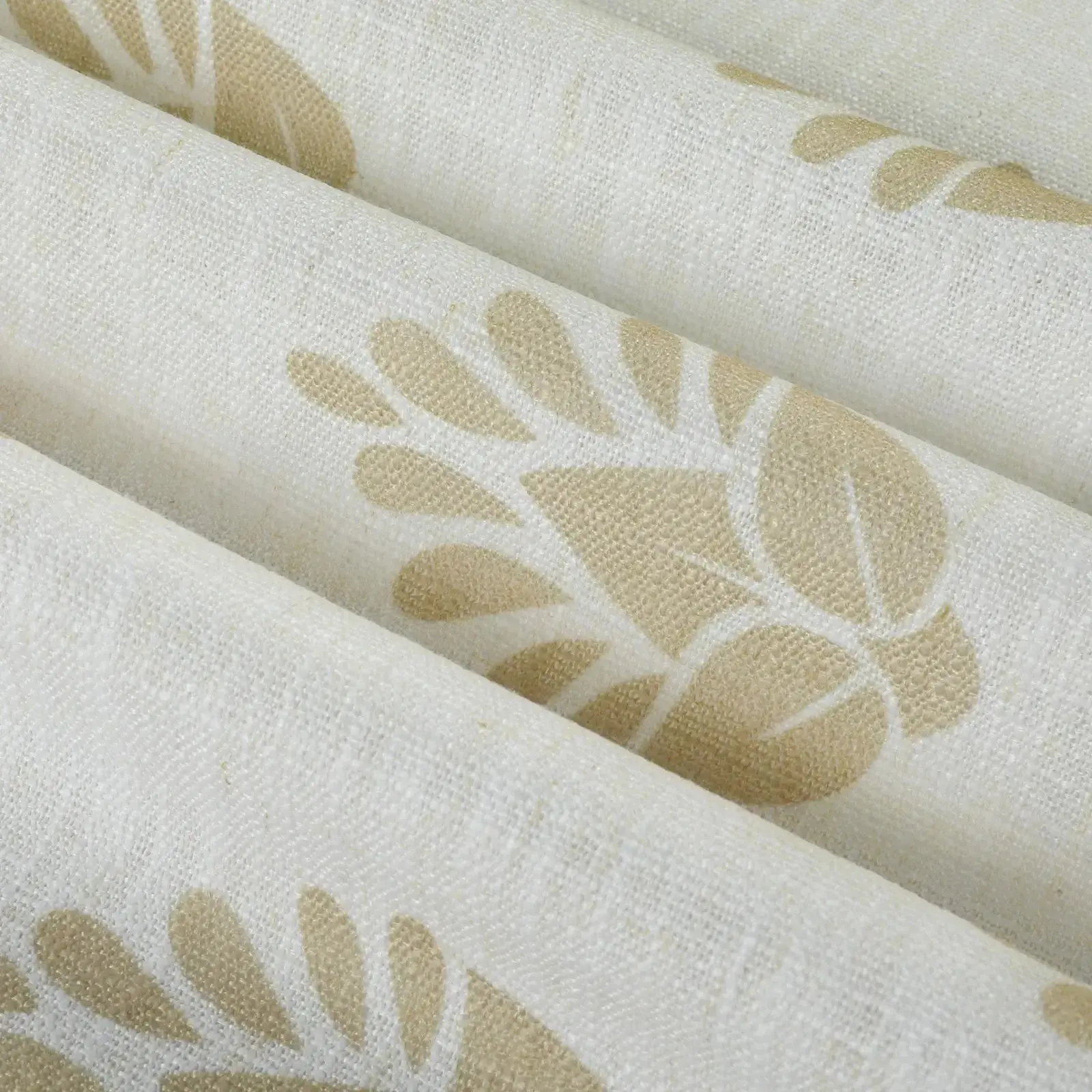 Stefana Silber Print Linen Blend Curtain Drapery Pleated - Image 96