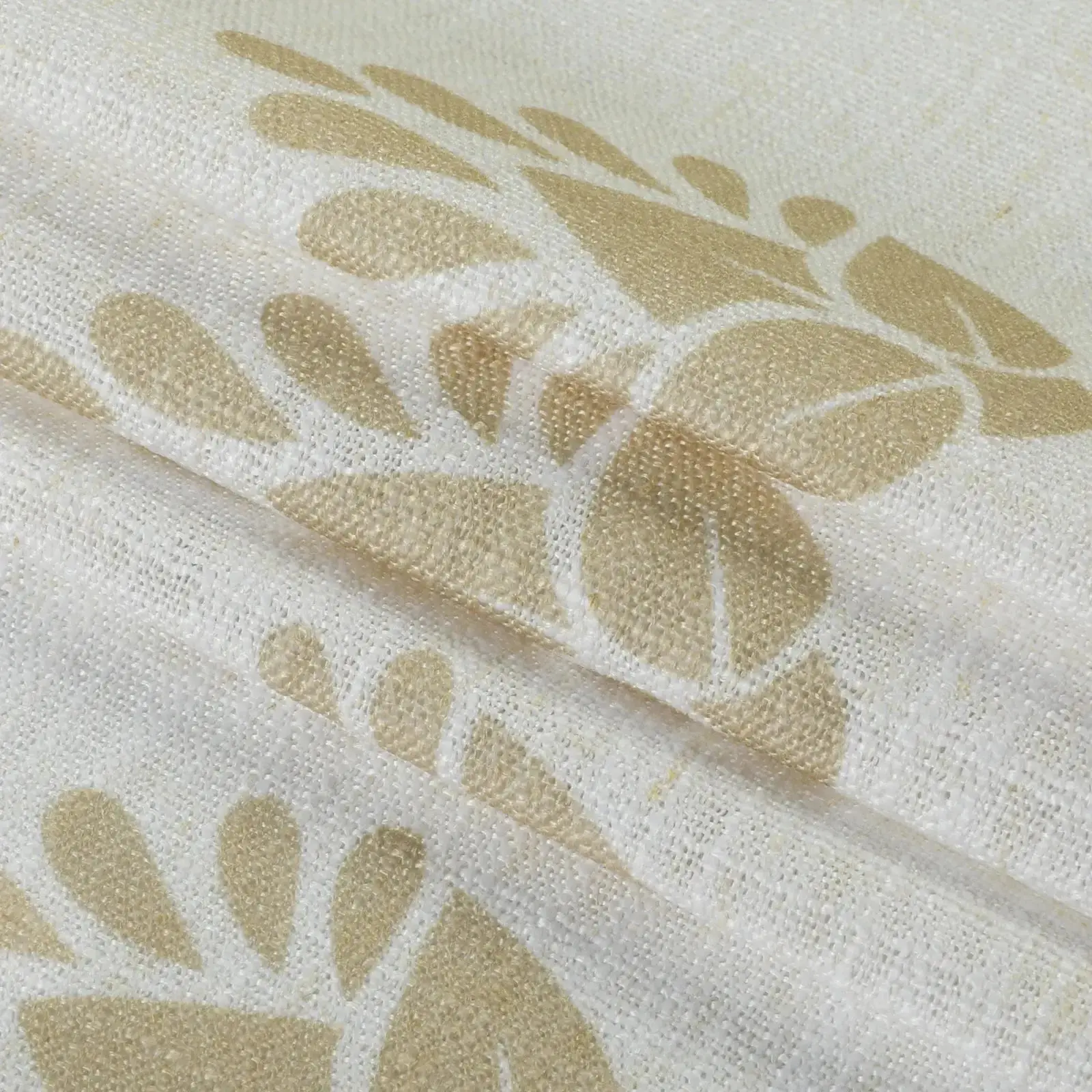 Stefana Silber Print Linen Blend Curtain Drapery Pleated - Image 97