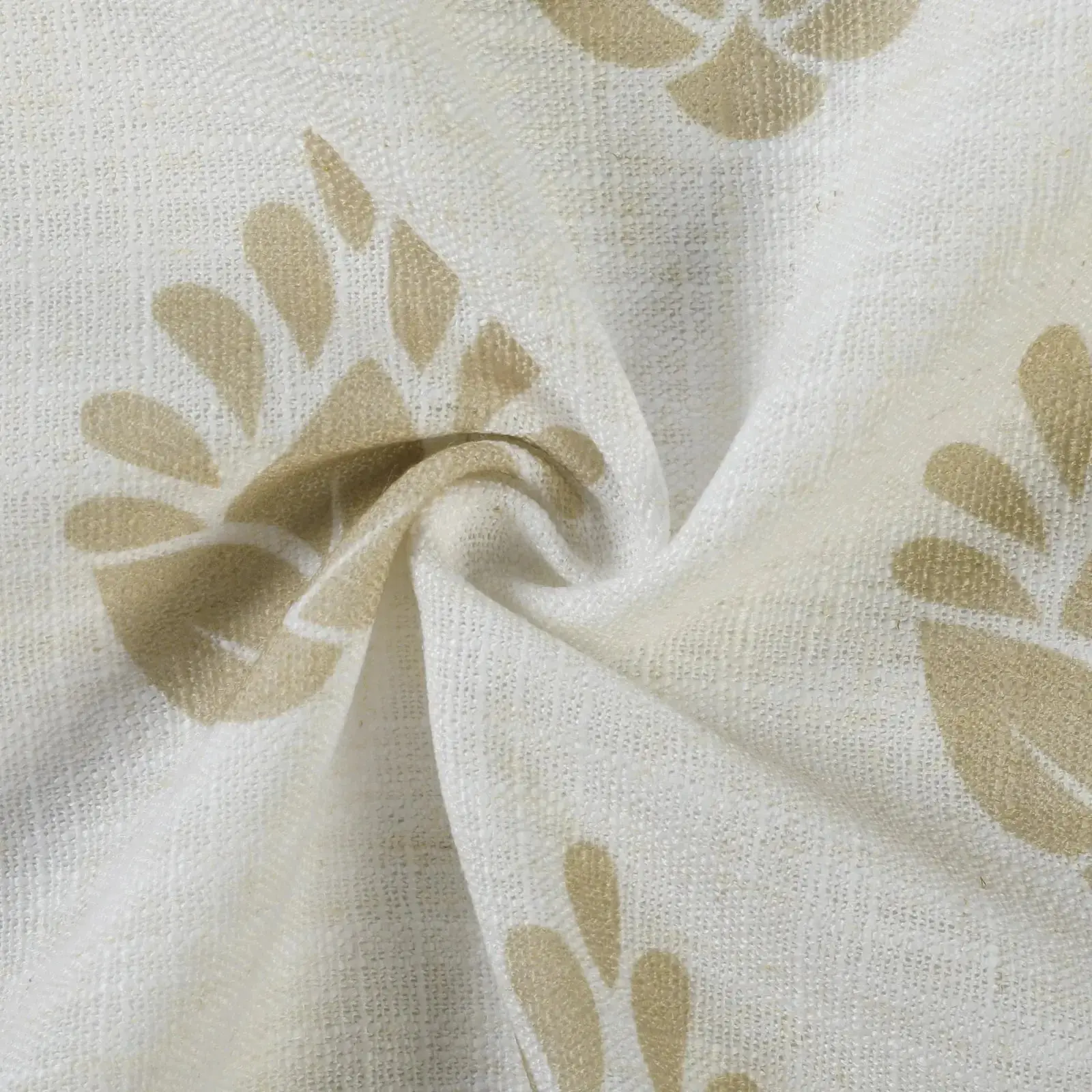 Stefana Silber Print Linen Blend Curtain Drapery Pleated - Image 99