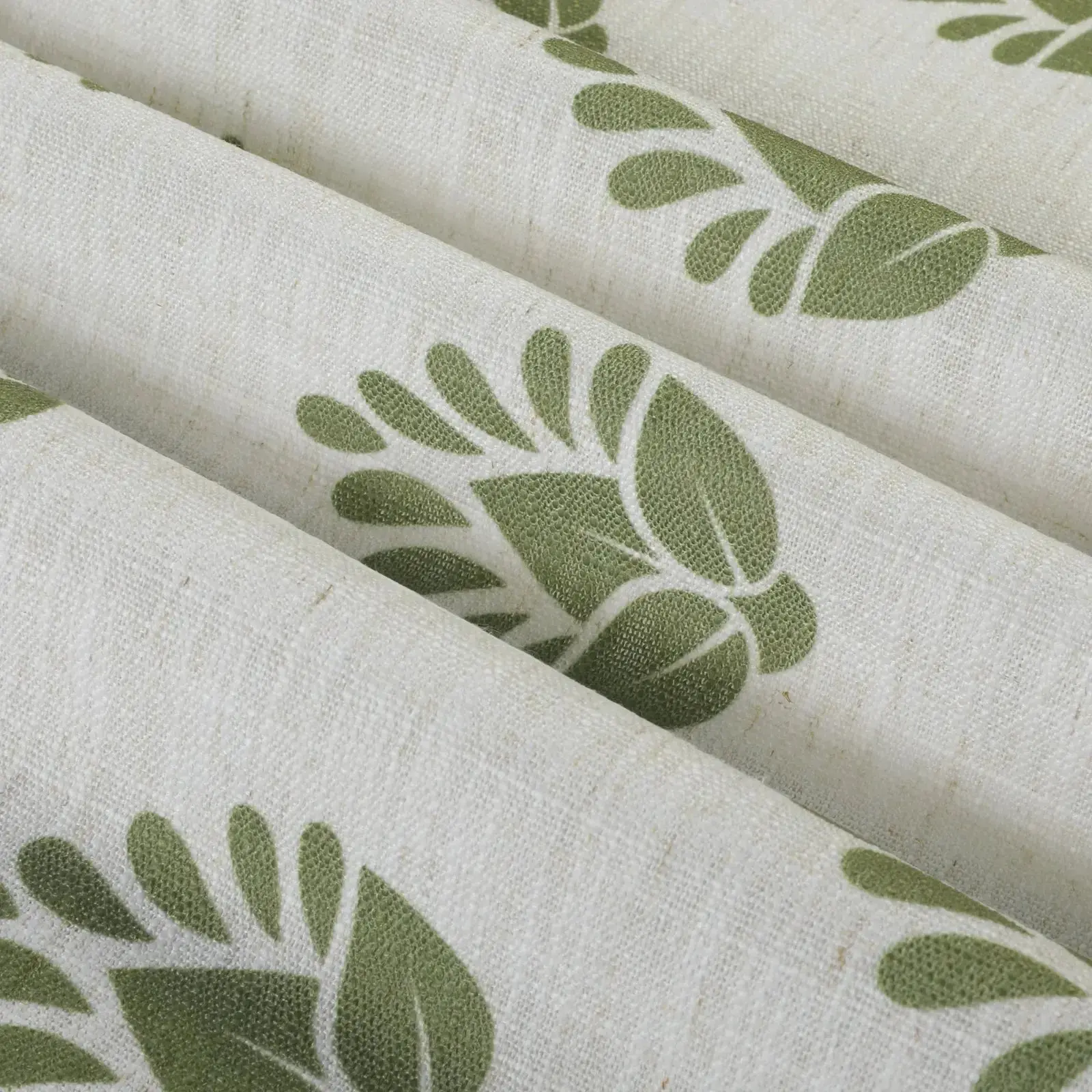 Stefana Silber Print Linen Blend Curtain Drapery Pleated - Image 108