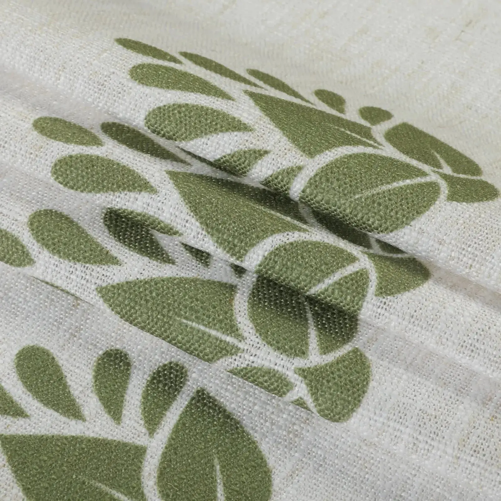 Stefana Silber Print Linen Blend Curtain Drapery Pleated - Image 109