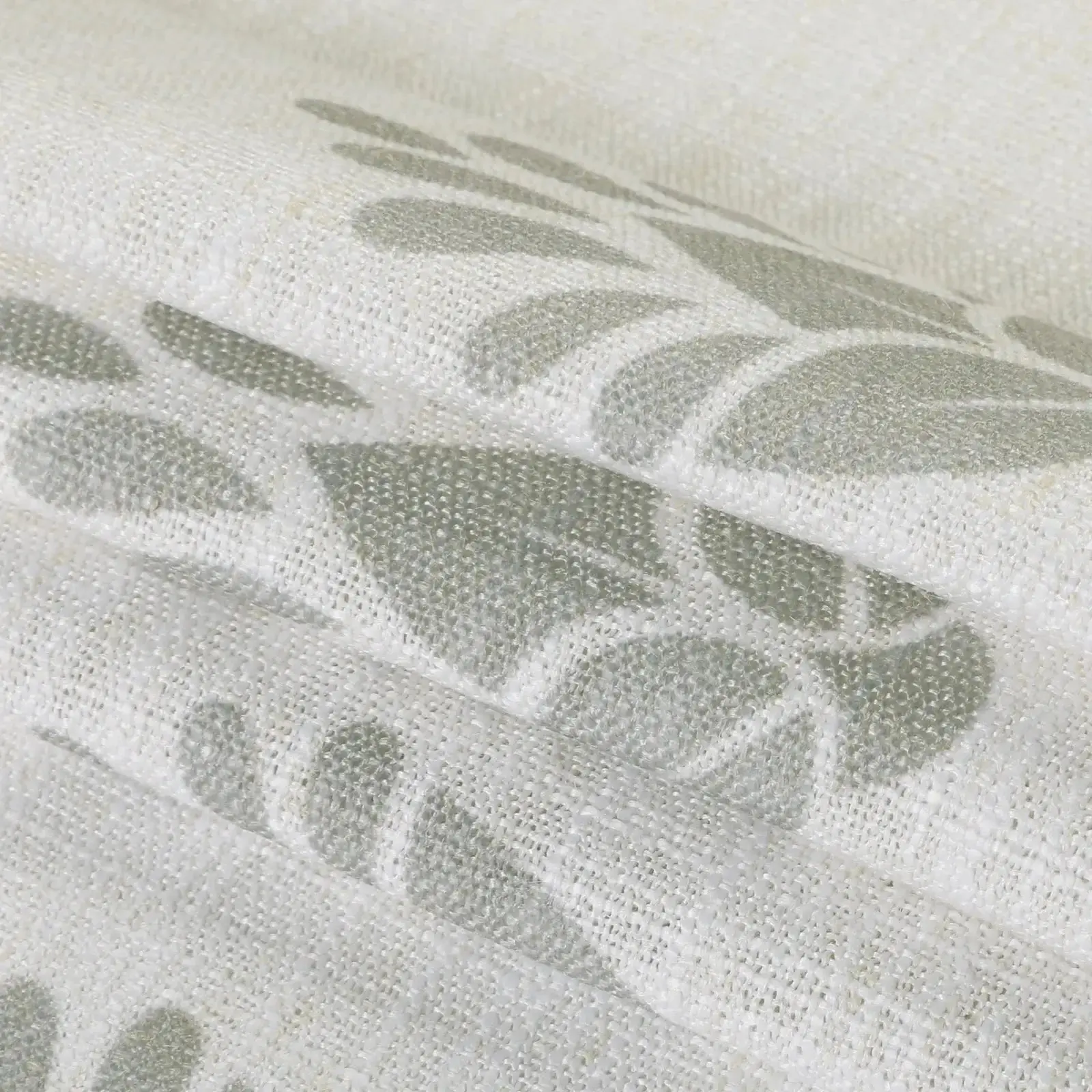 Stefana Silber Print Linen Blend Curtain Drapery Pleated - Image 102