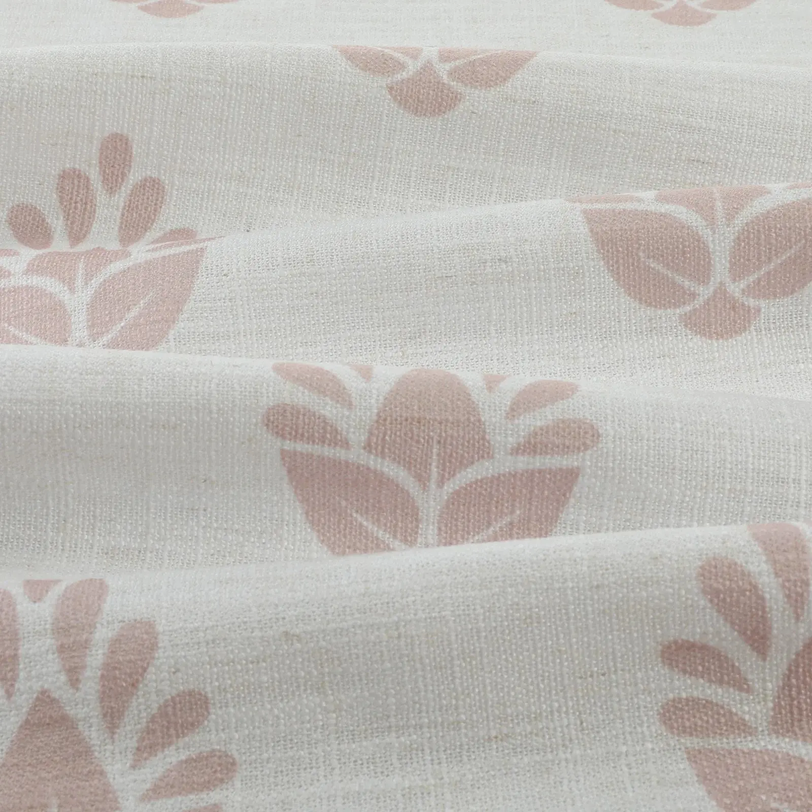 Stefana Silber Print Linen Blend Curtain Drapery Pleated - Image 106