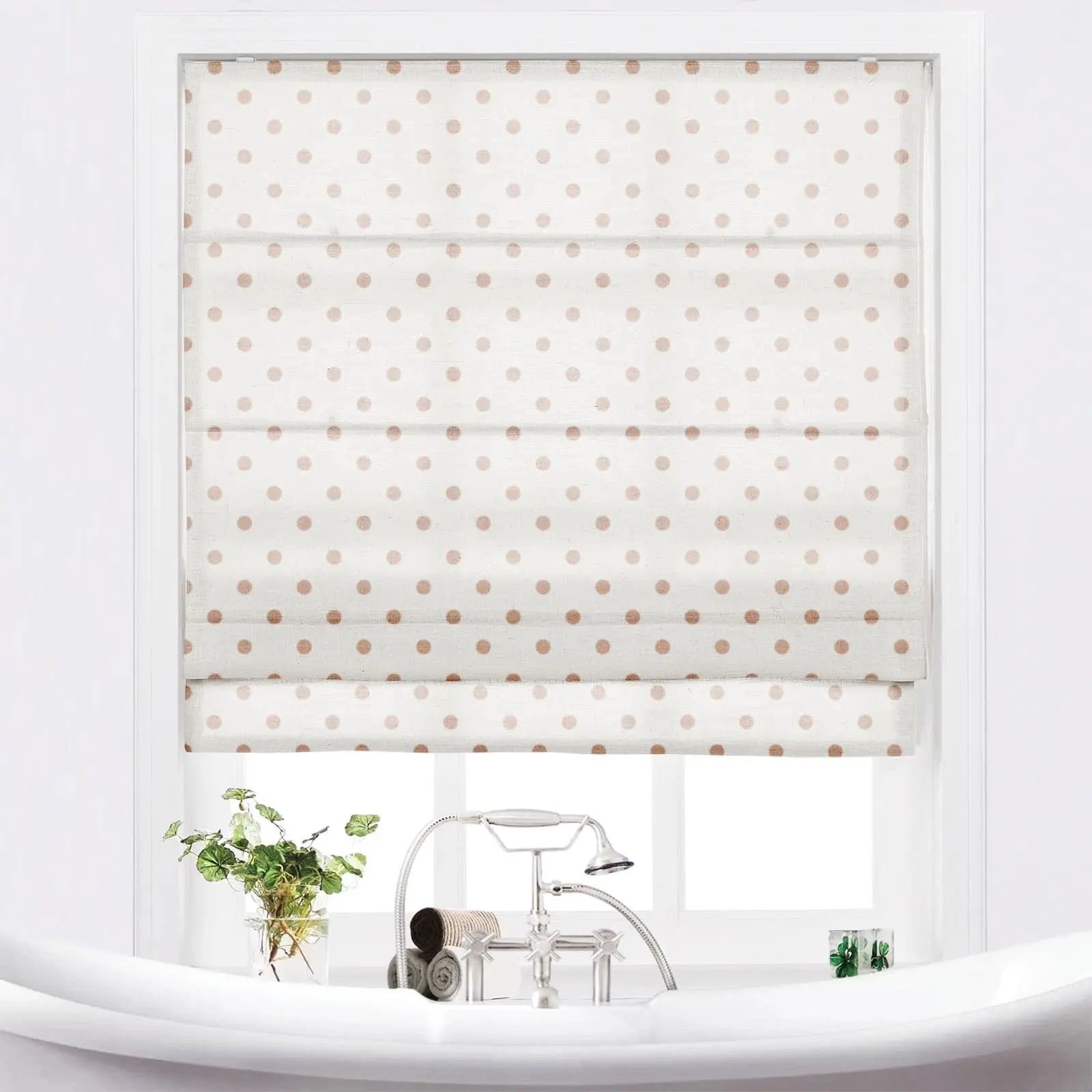 Stefana Silber Printed Cordless Roman Shade - Image 12