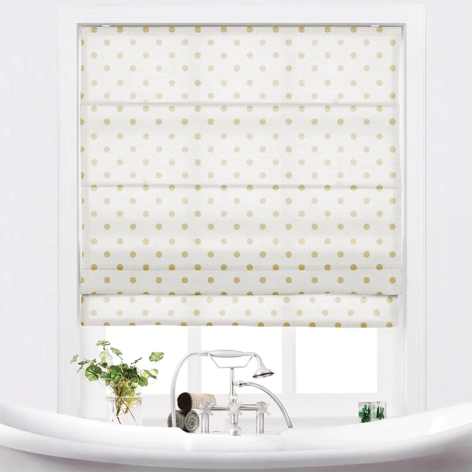 Stefana Silber Printed Cordless Roman Shade - Image 18