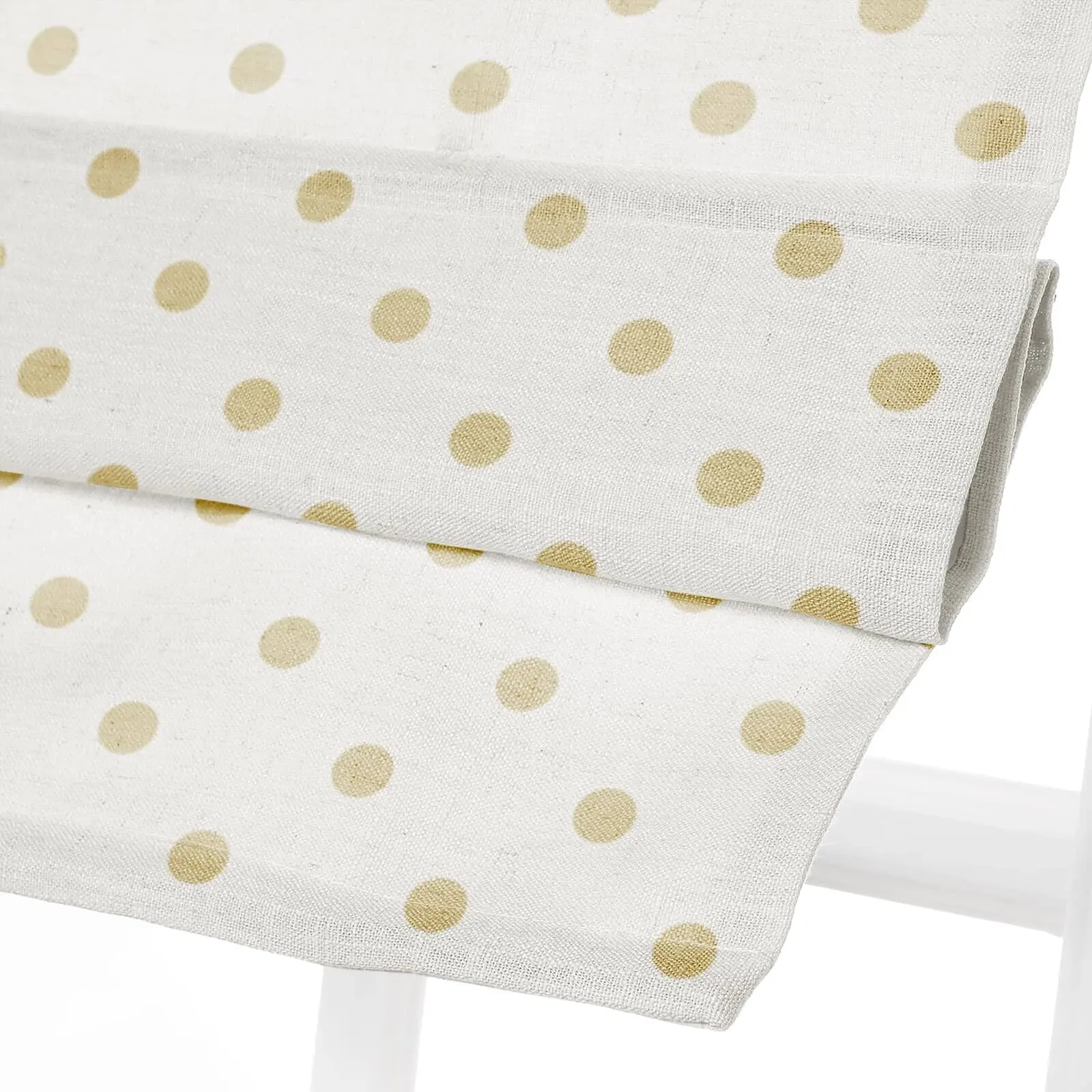 Stefana Silber Printed Cordless Roman Shade-Wooden Headrail - Image 7