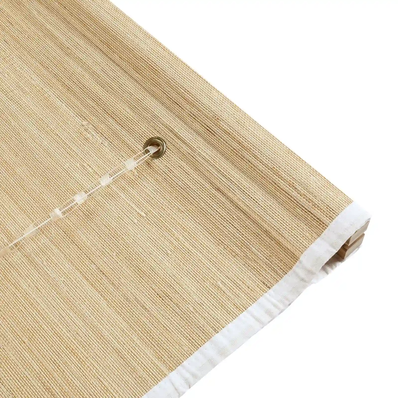 Sybil Bamboo Roman Shade - Beige - Image 8