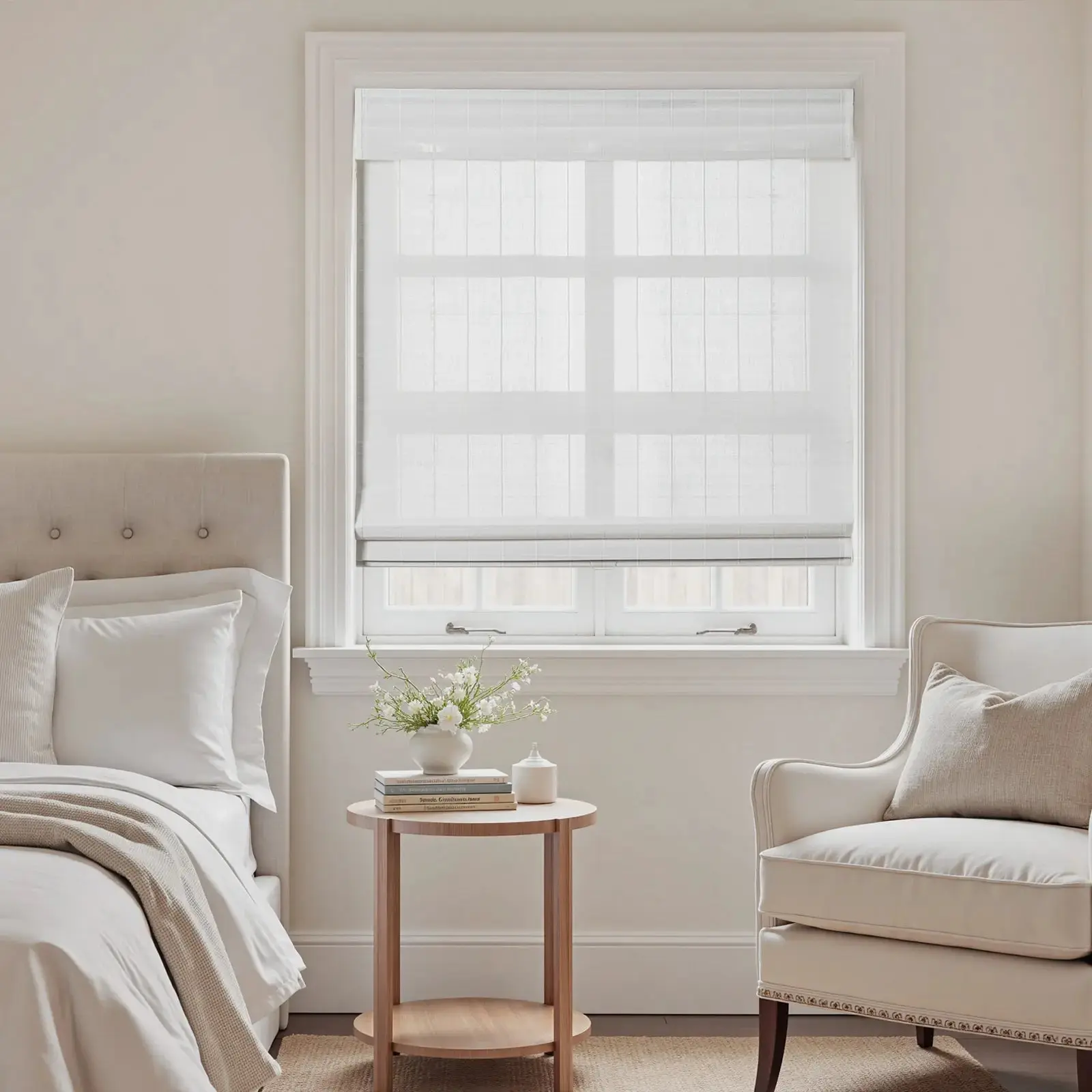 Sybil Bamboo Roman Shade Cordless - Image 22