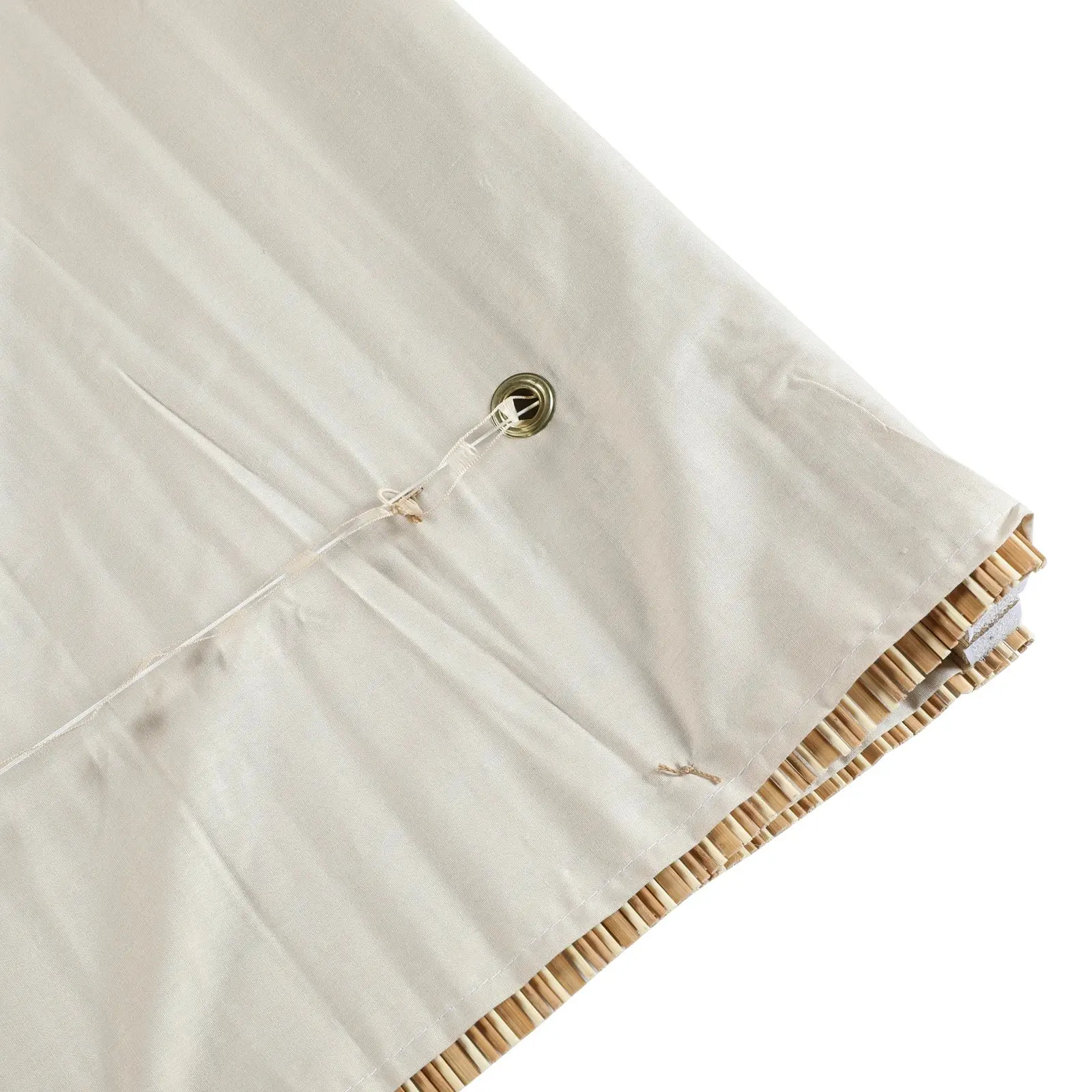 Sybil Bamboo Roman Shade - Dark Khaki - Image 13