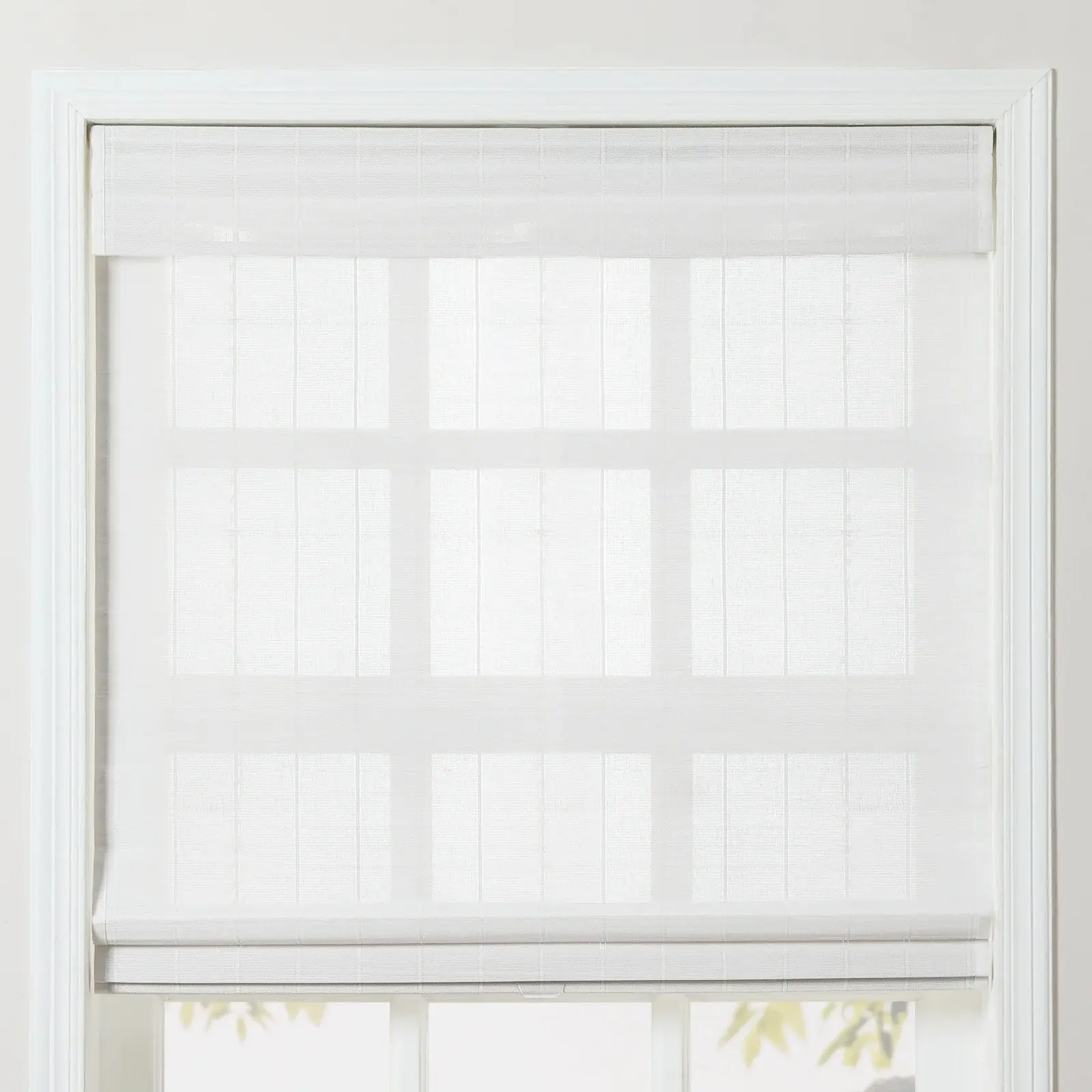 Sybil Bamboo Roman Shade - White - Image 13