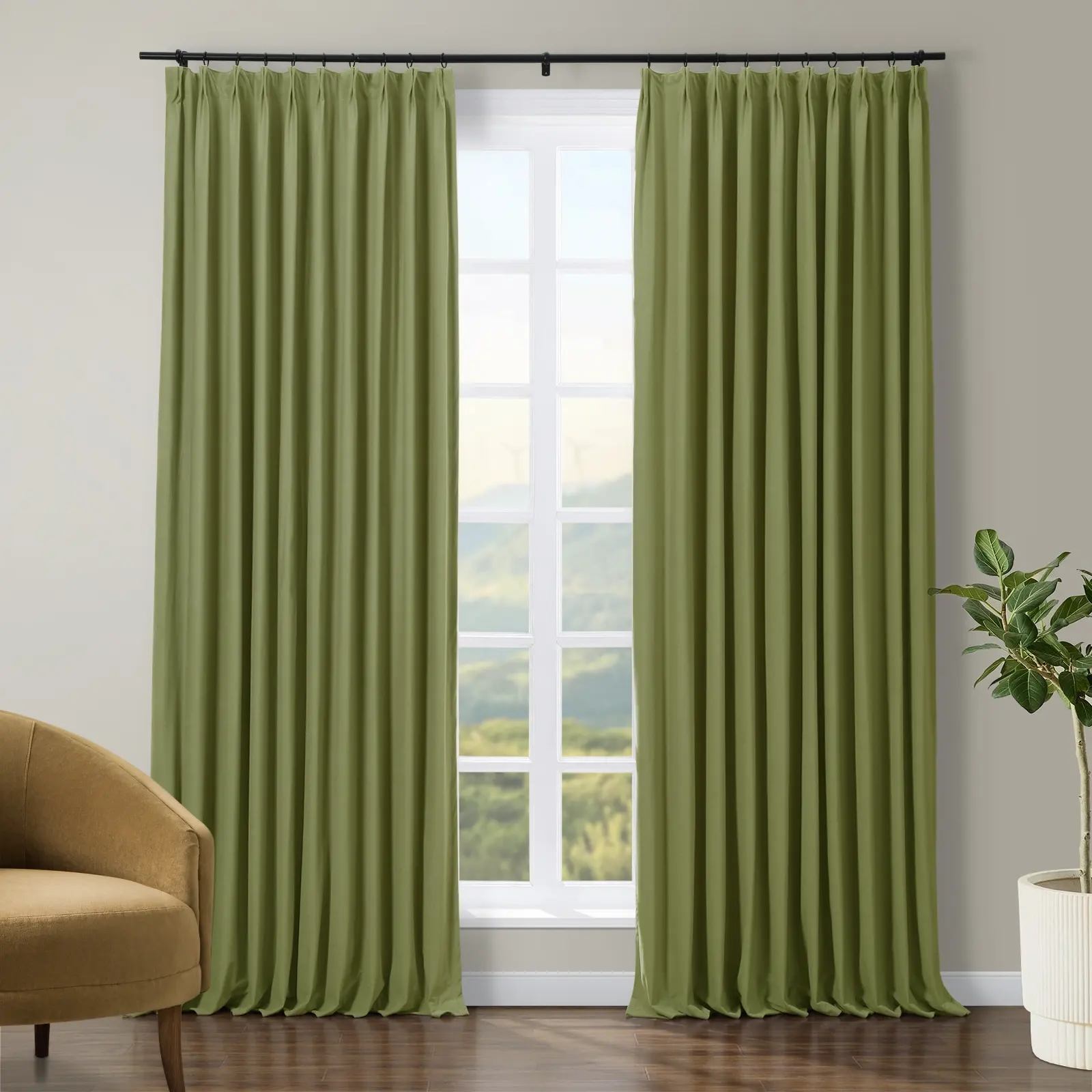 Tavis Premium Velvet Curtain Pleated - Image 30