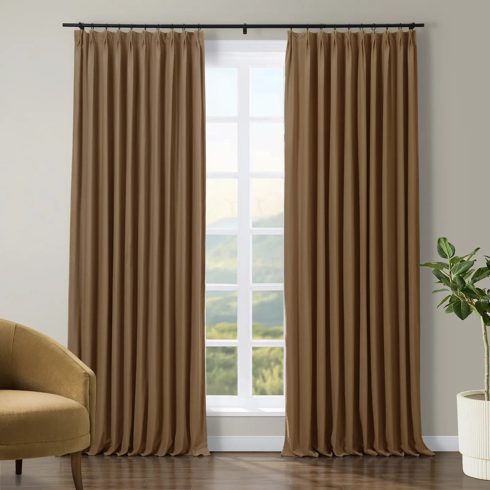 Tavis Premium Velvet Curtain Pleated - Image 32