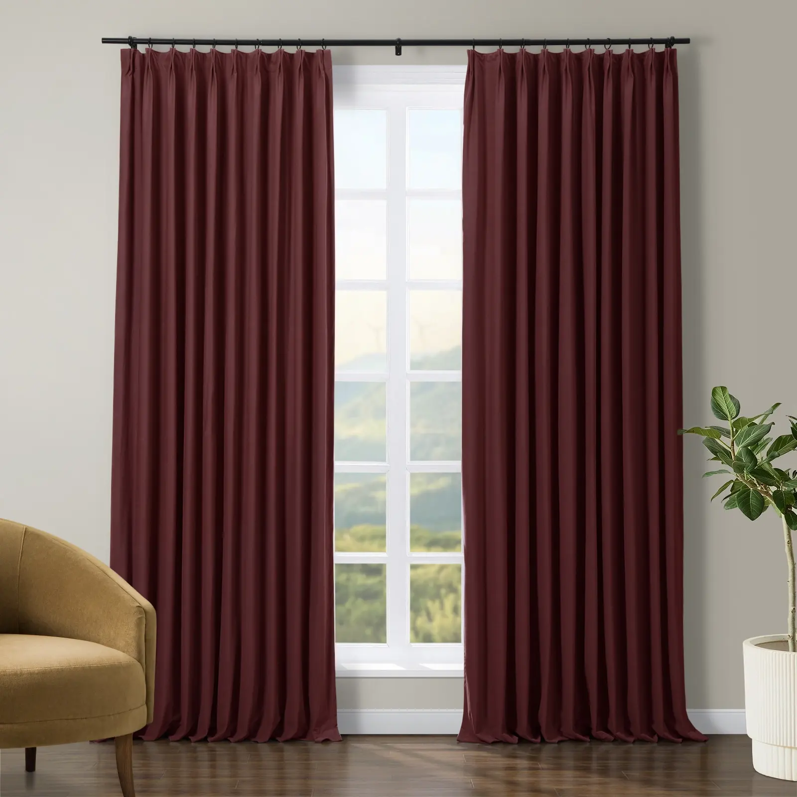 Tavis Premium Velvet Curtain Pleated - Image 40