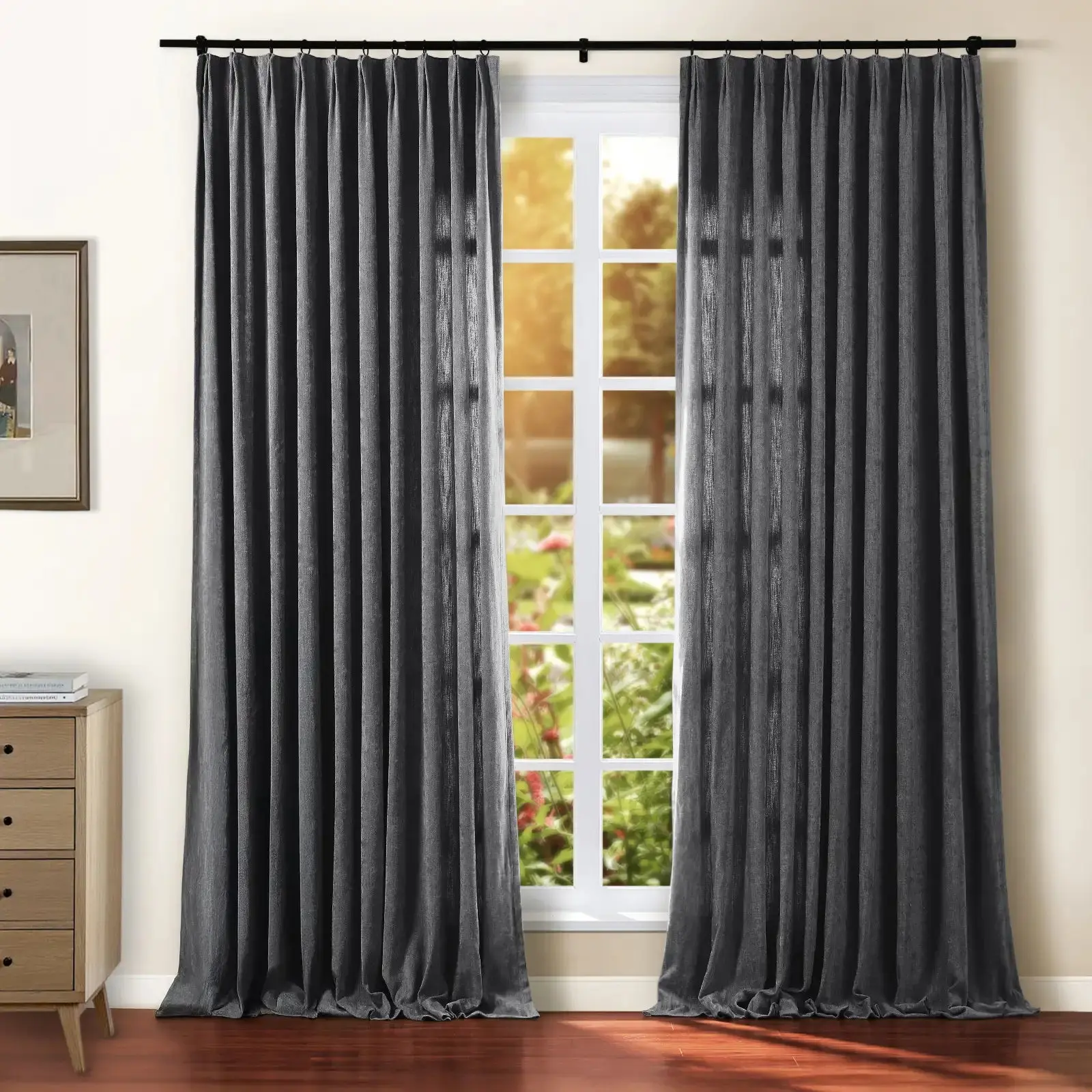 Tino Heavyweight Chenille Drapery Pleated - Image 24