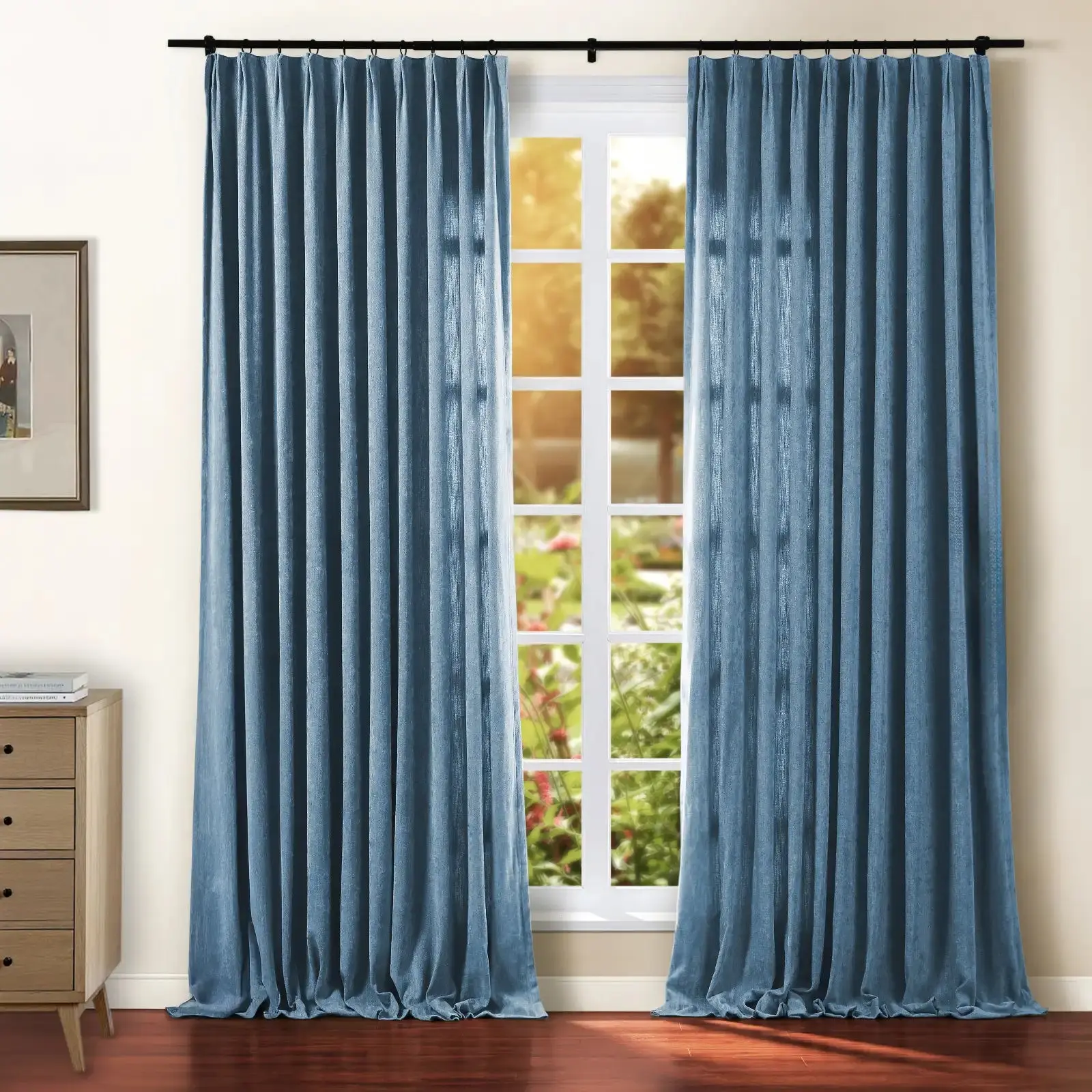 Tino Heavyweight Chenille Drapery Pleated - Image 28