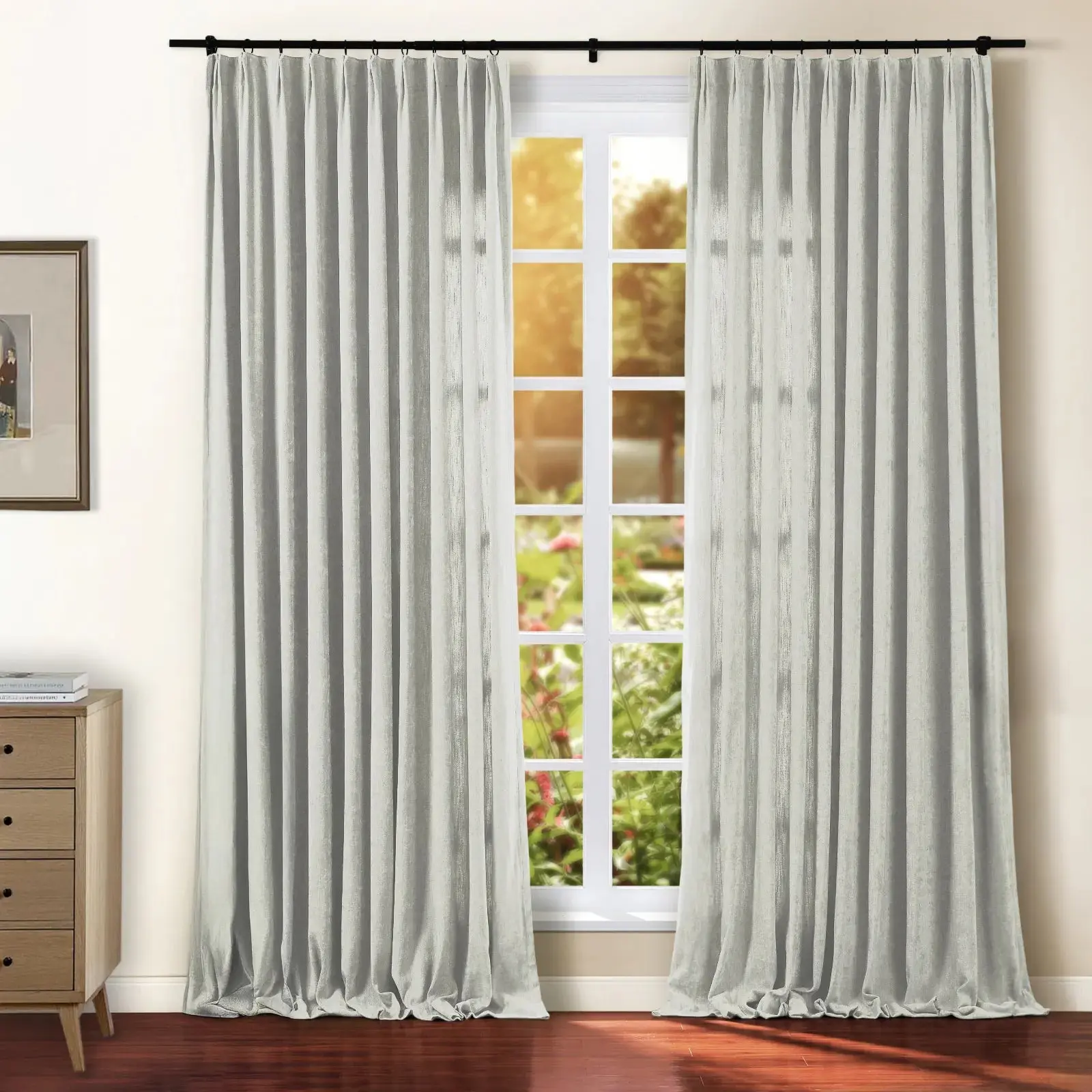 Tino Heavyweight Chenille Drapery Pleated - Image 35