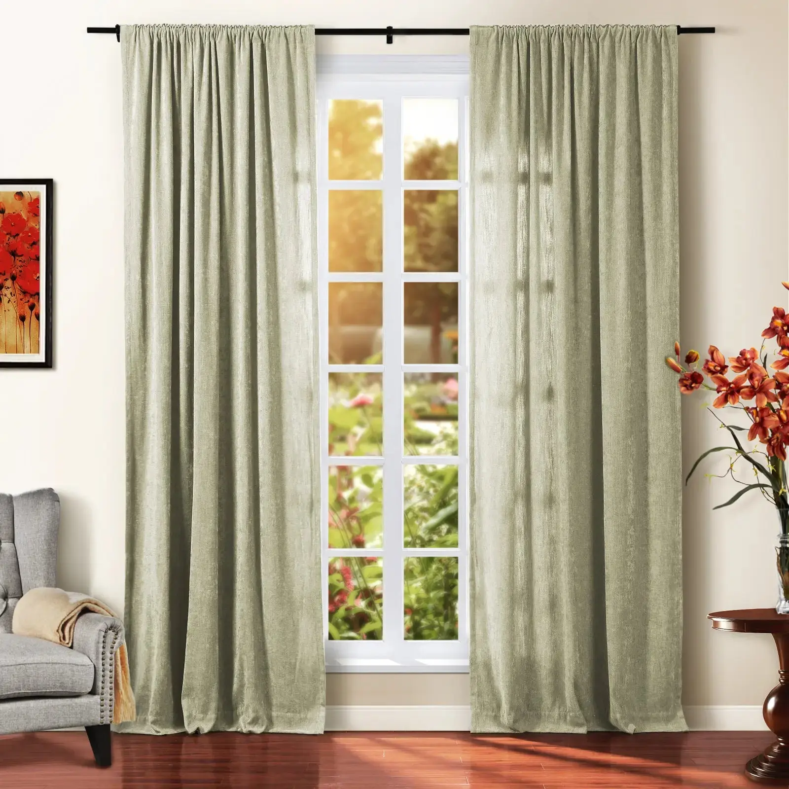 Tino Heavyweight Chenille Drapery Soft Top - Image 23
