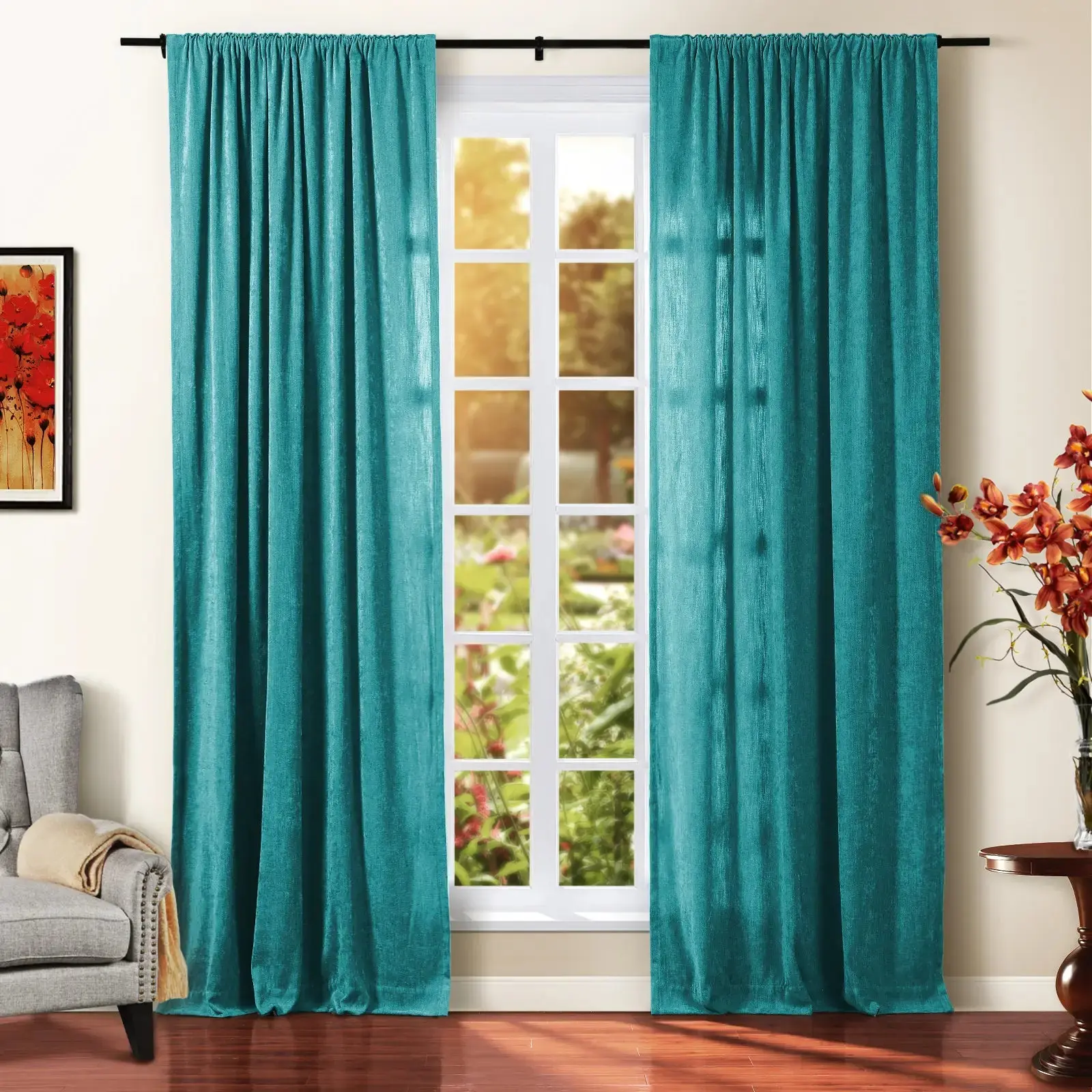 Tino Heavyweight Chenille Drapery Soft Top - Image 25