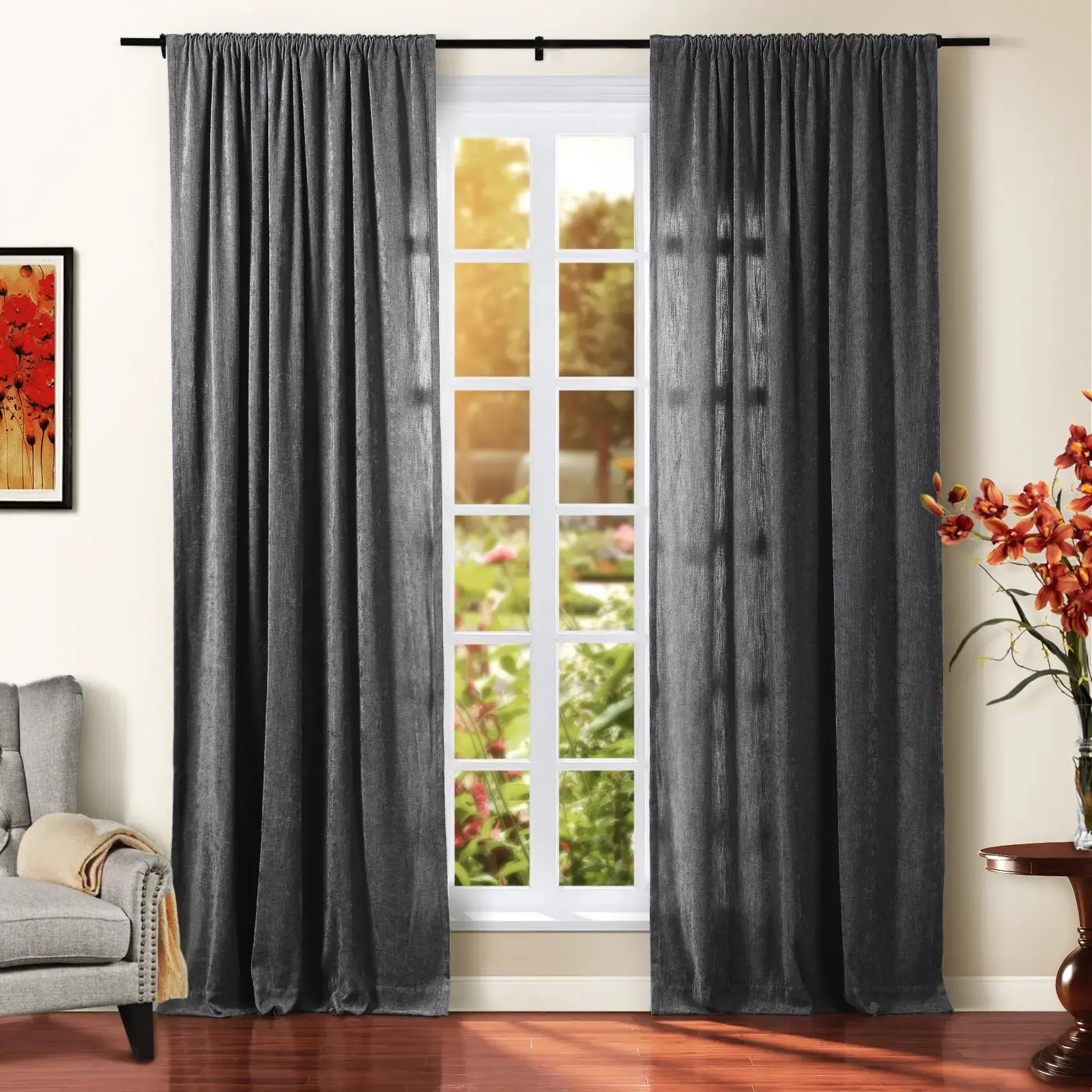 Tino Heavyweight Chenille Drapery Soft Top - Image 28