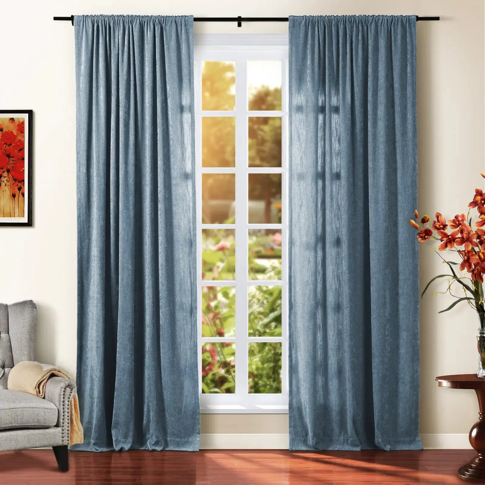 Tino Heavyweight Chenille Drapery Soft Top - Image 31