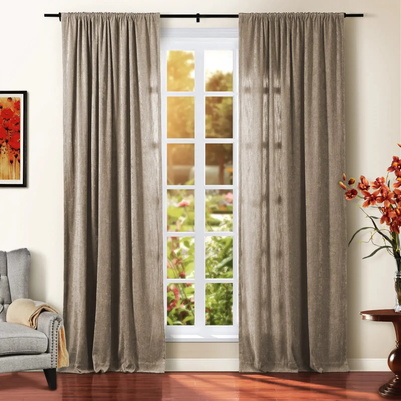 Tino Heavyweight Chenille Drapery Soft Top - Image 36