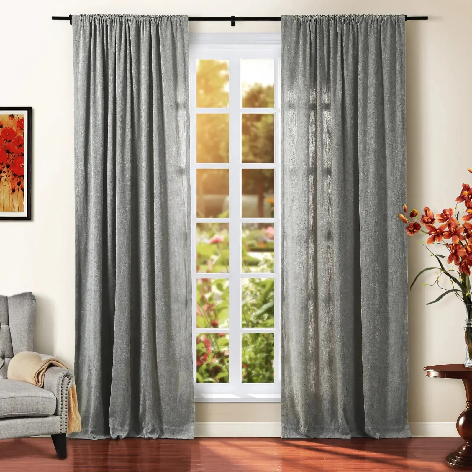 Tino Heavyweight Chenille Drapery Soft Top - Image 40
