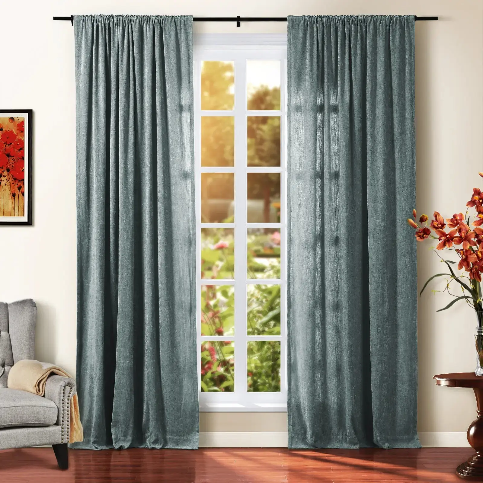 Tino Heavyweight Chenille Drapery Soft Top - Image 41